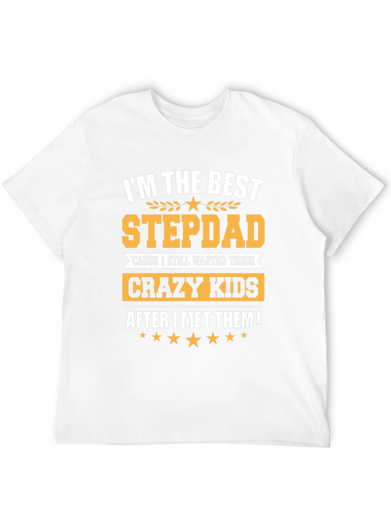Black Best Stepdad Ever T-Shirt - Crazy Kids view 12