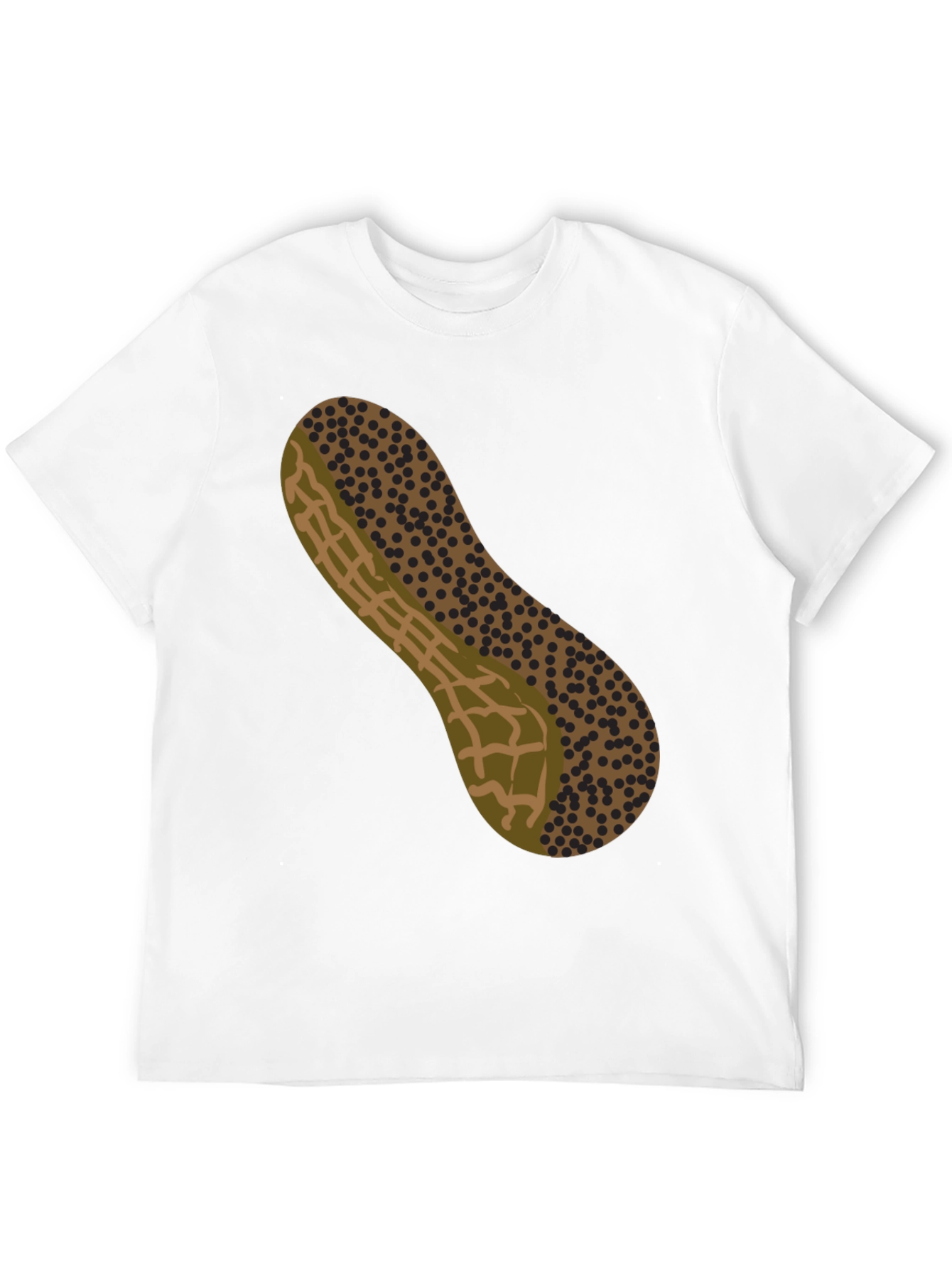 Black Peanut Graphic T-Shirt - Novelty Design view 12