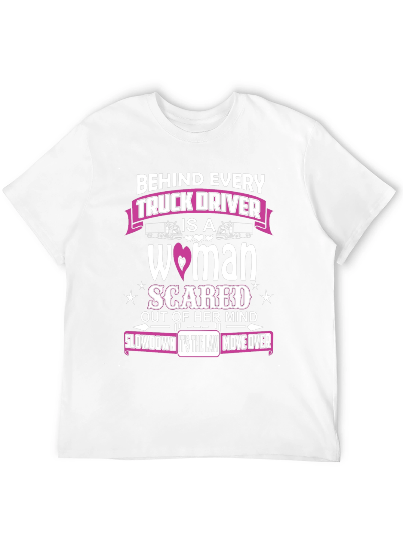 Black Behind Every Truck Driver T-Shirt view 12