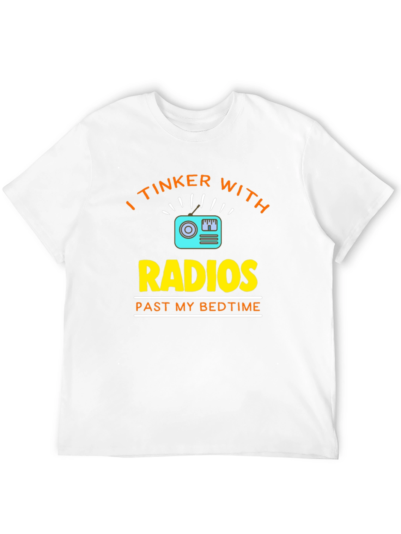 Black I Tinker With Radios Black T-Shirt view 12