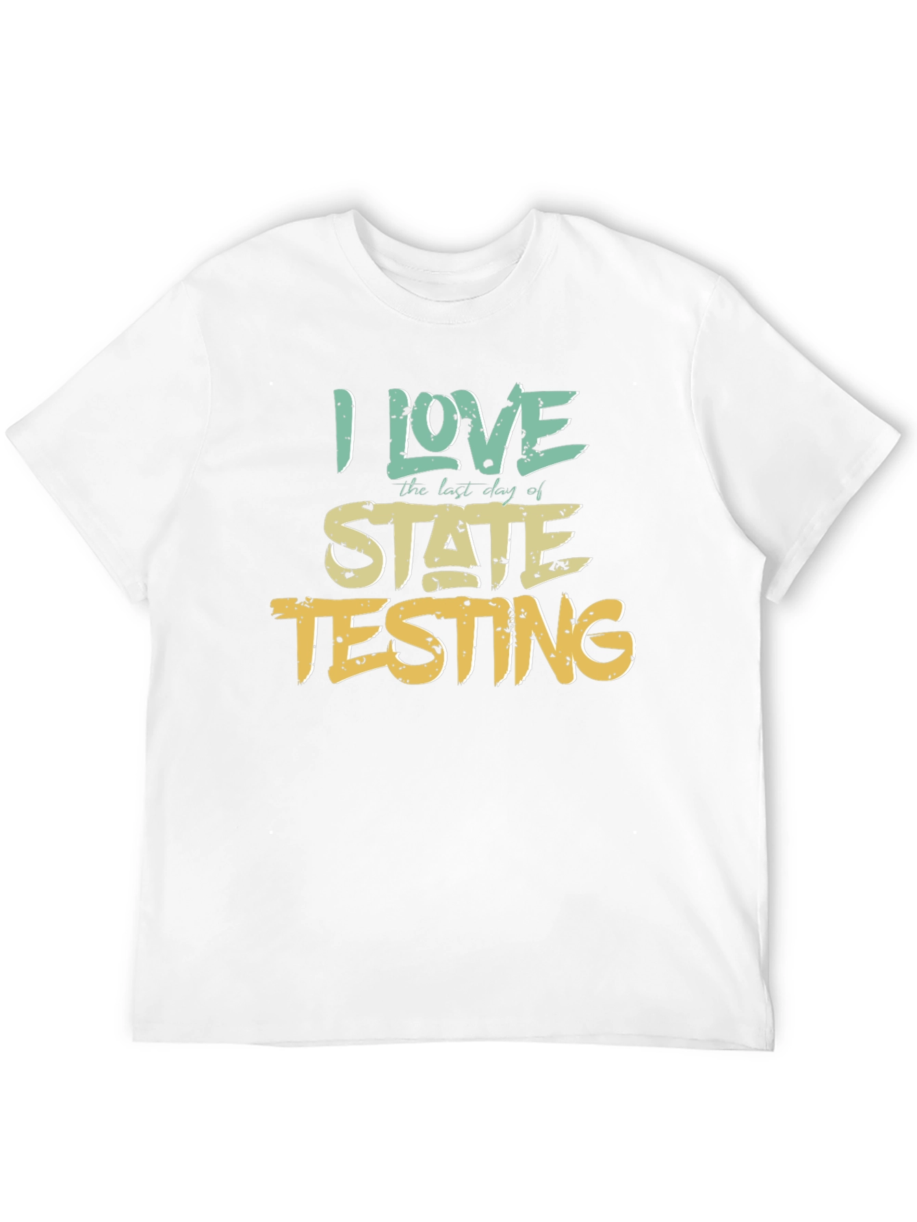 Black I Love State Testing Graphic Tee view 12
