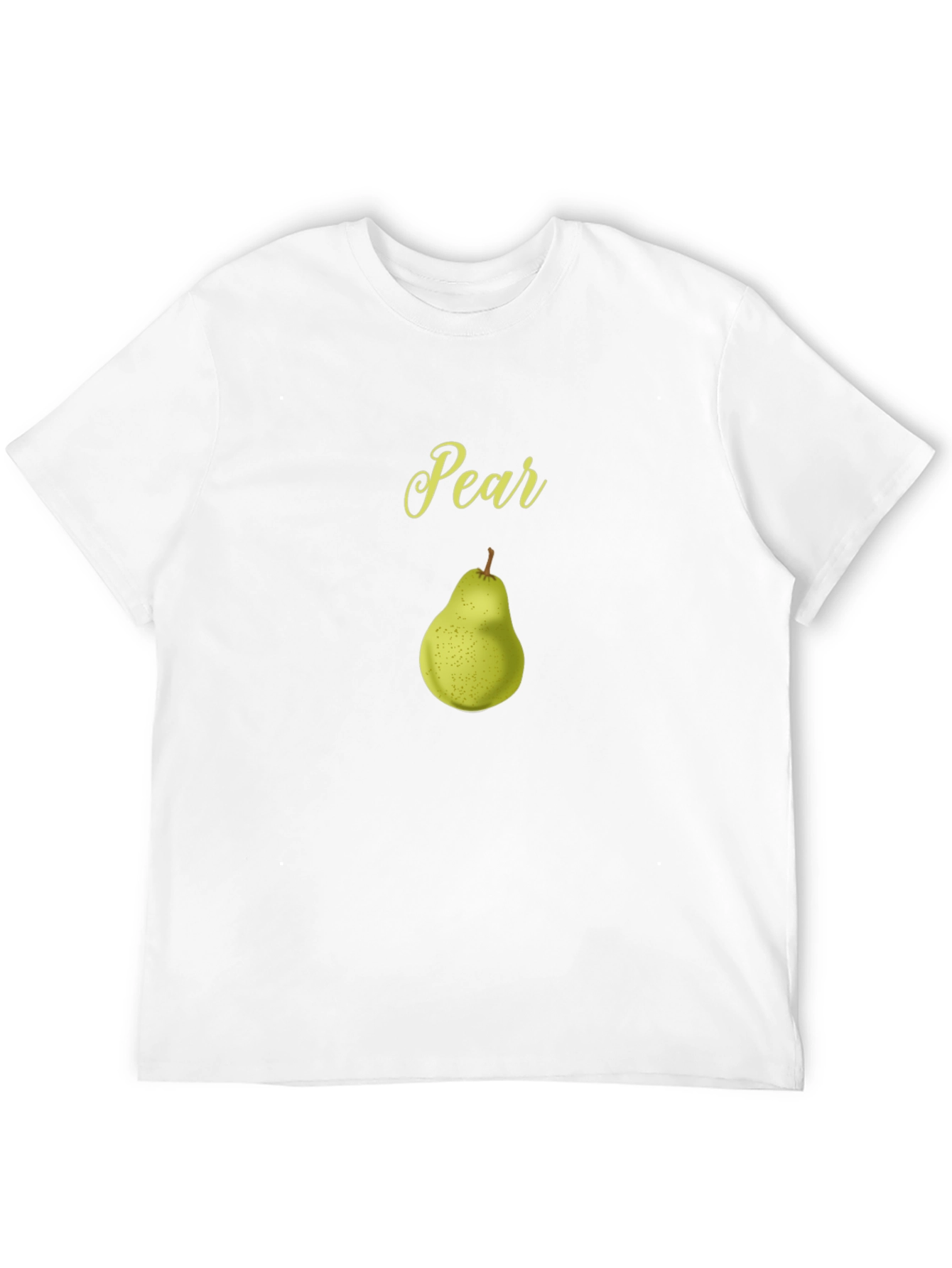 Black Pear Graphic Tee - Black Fruit T-Shirt view 12