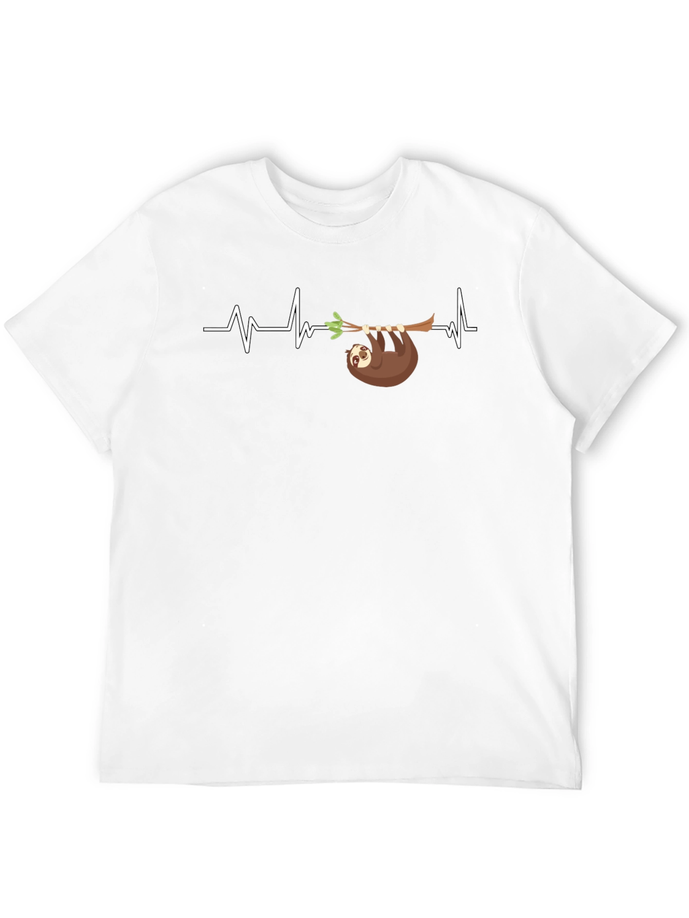 Black Sloth Heartbeat T-Shirt view 12