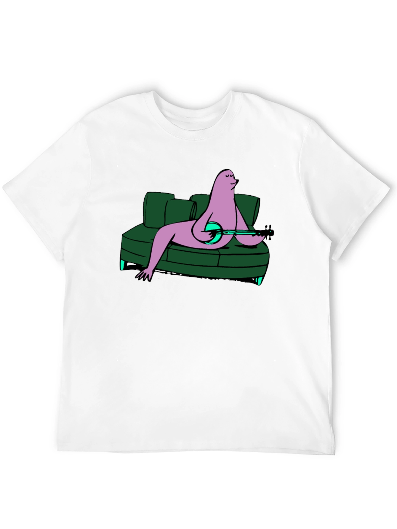 Black Relaxed Banjo Player Tee view 12