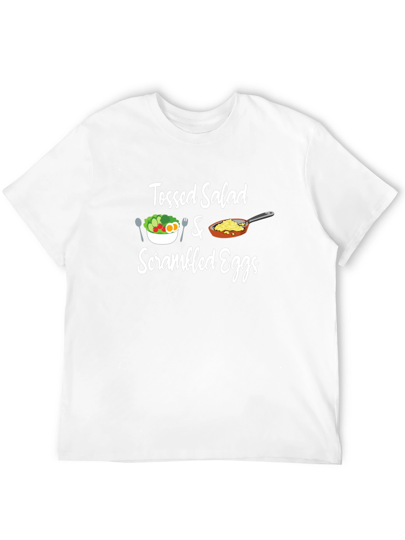 Black Tossed Salad & Scrambled Eggs Graphic Tee view 12