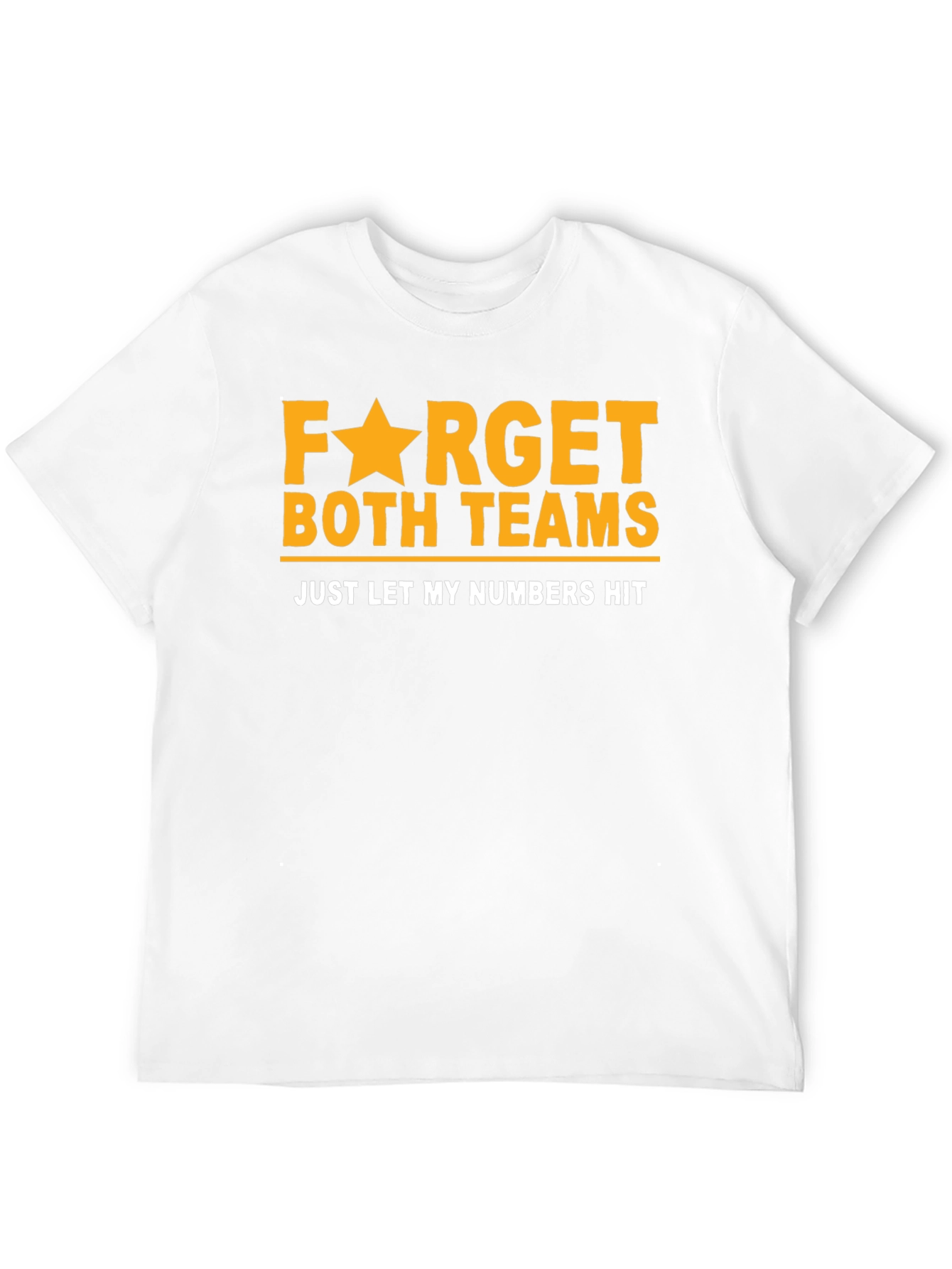 Black Funny Lottery T-Shirt: Forget Teams, Just Hit Numbers! view 12