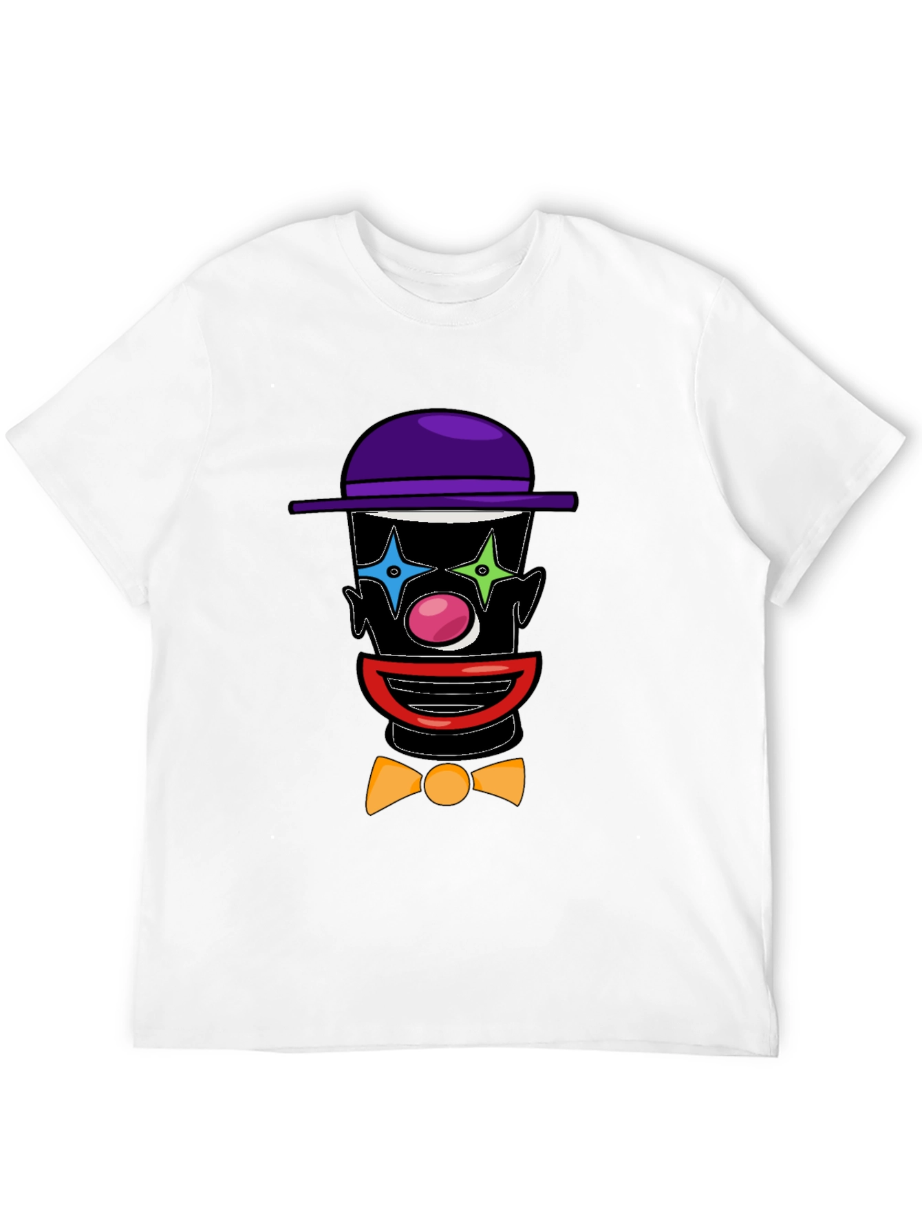 Black Clown Face Graphic Tee - Fun & Unique Design view 12