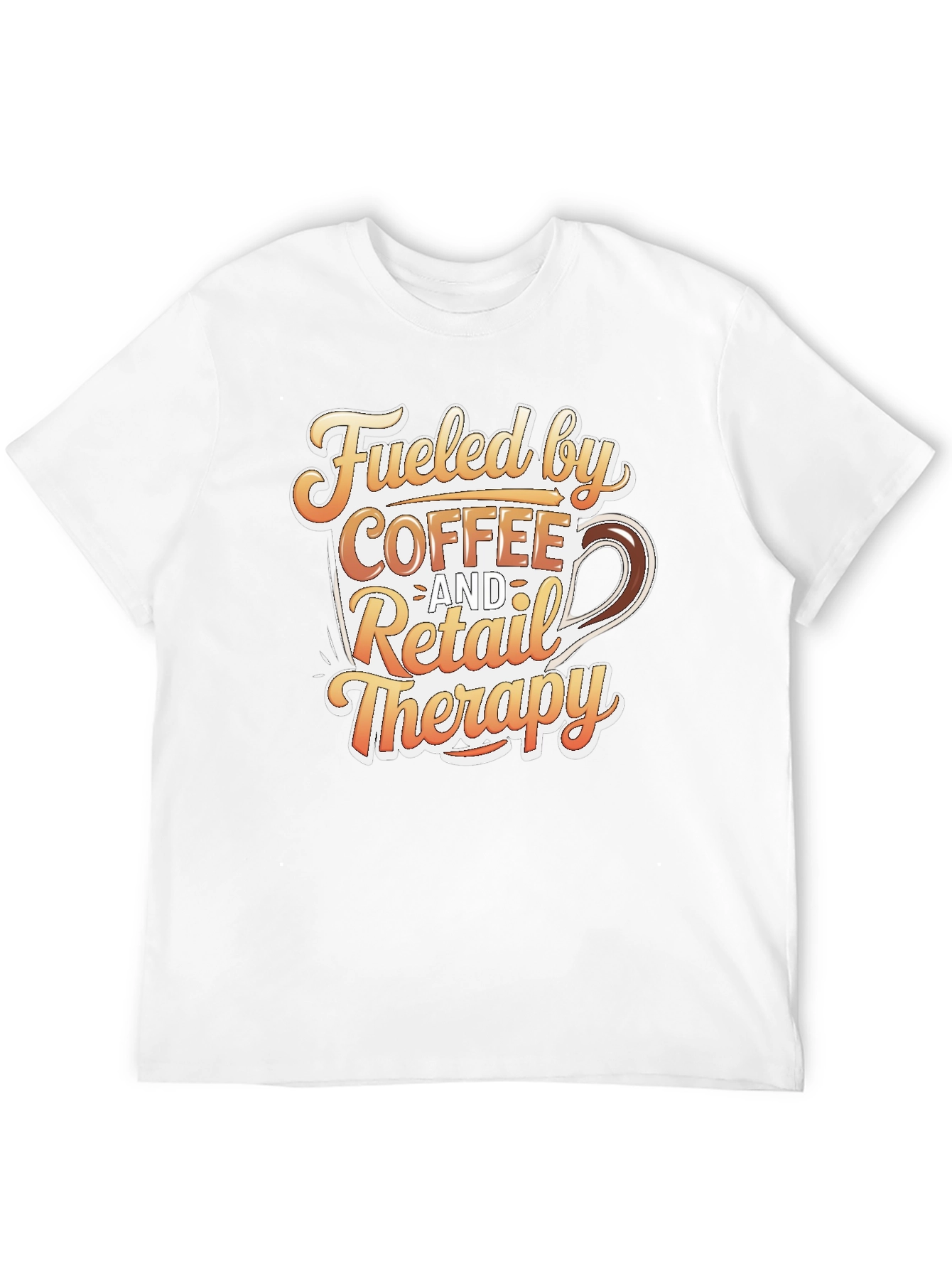 Black Coffee and Retail Therapy T-Shirt - Black view 12