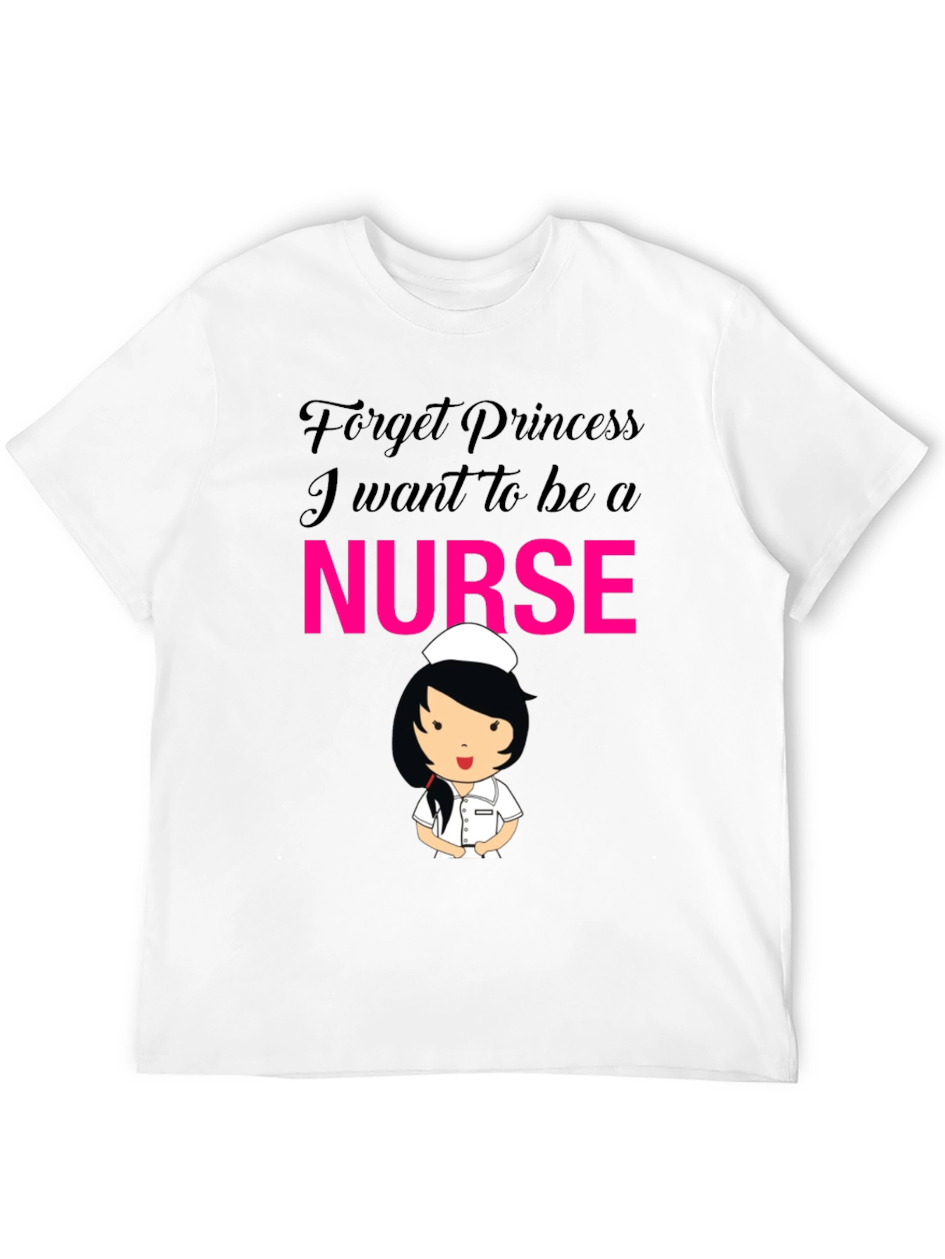 Black Forget Princess Nurse T-Shirt view 12
