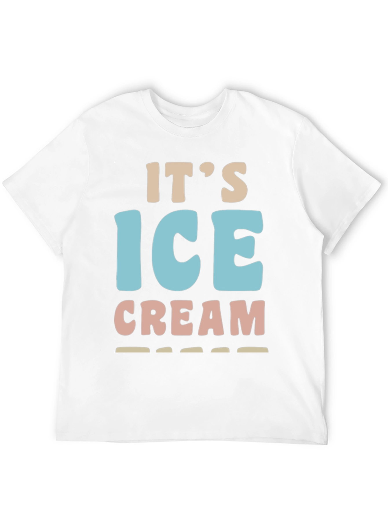 Black It's Ice Cream T-Shirt - Fun Dessert Tee view 12