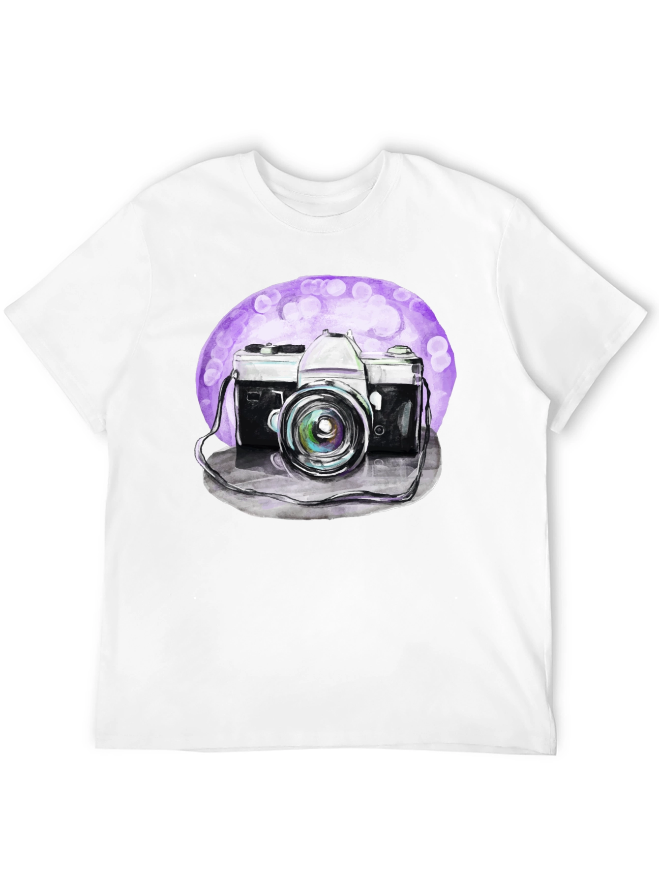 Black Vintage Camera Graphic Tee - Artistic Design view 12