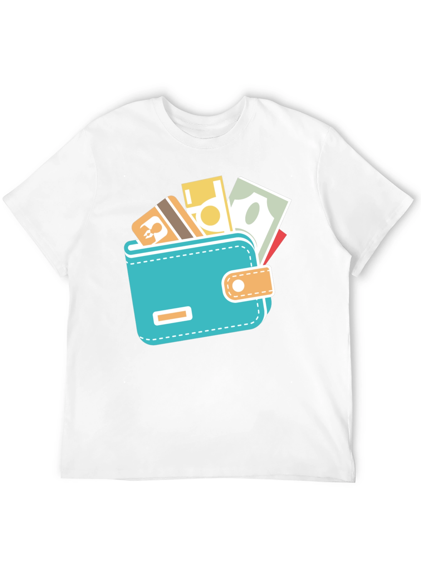 Black Wallet Graphic Black Tee view 12