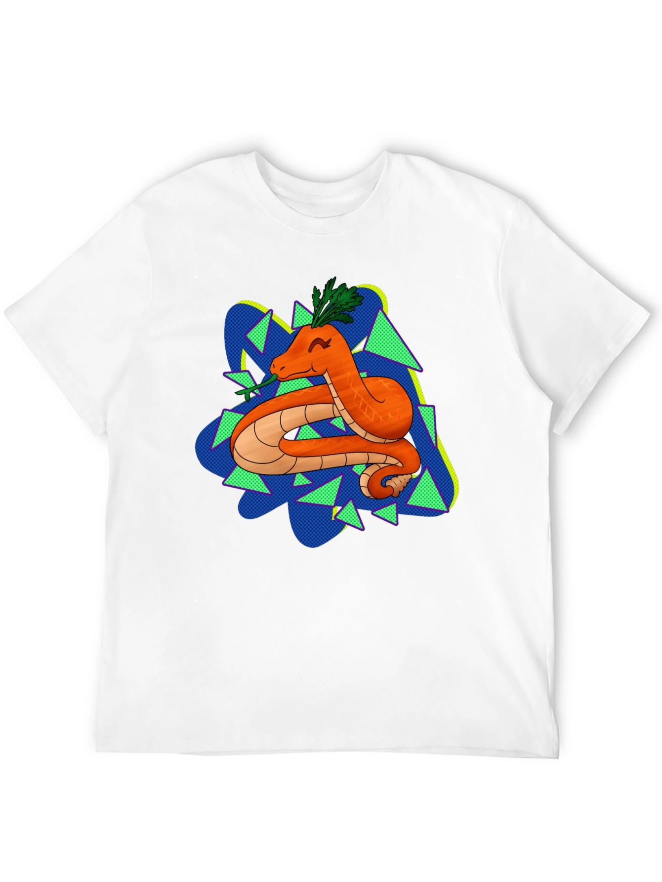 Black Carrot Snake Graphic T-Shirt - Quirky & Fun Design view 12