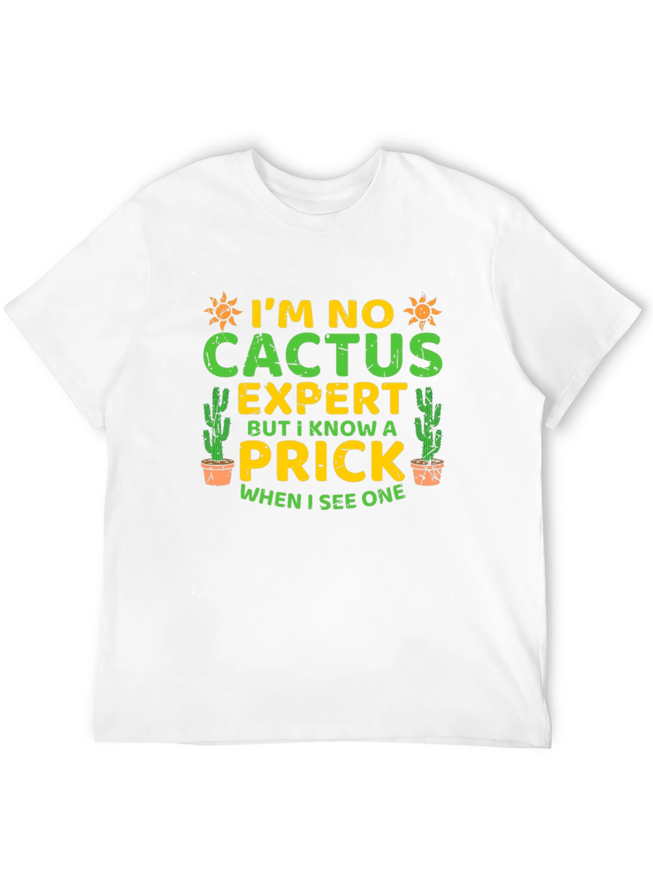 Black I'm No Cactus Expert Funny Graphic Tee view 12