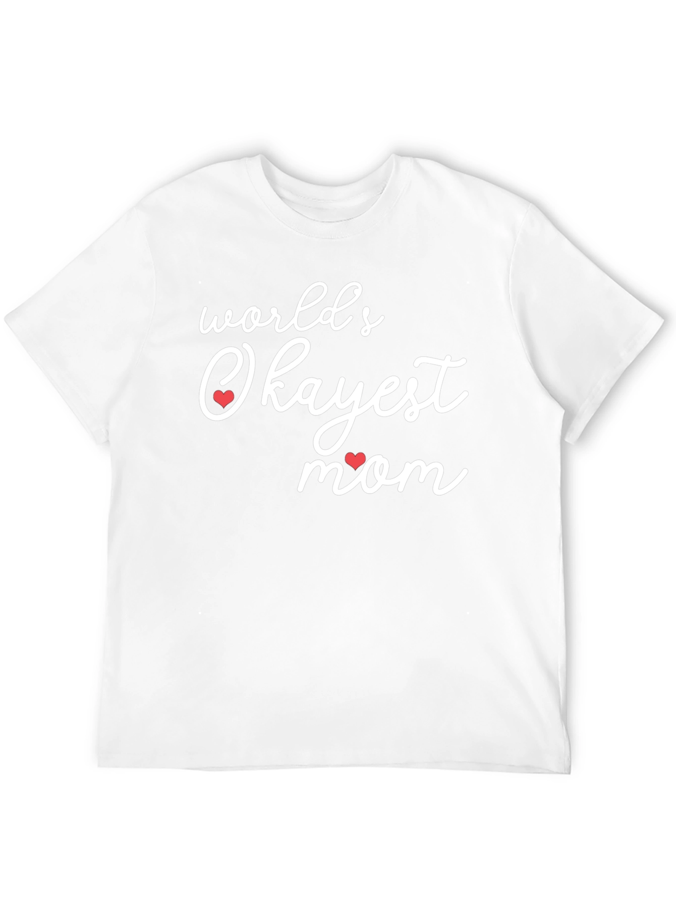 Black World's Okayest Mom Graphic T-Shirt view 12