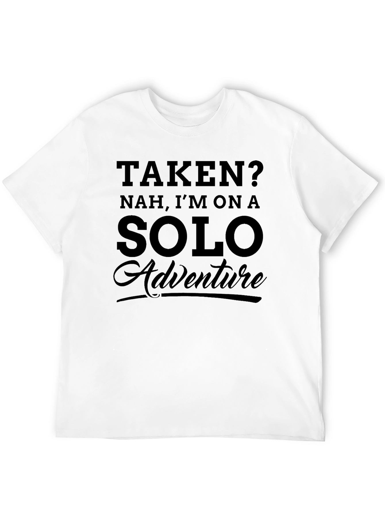 Black Solo Adventure T-Shirt - Black Graphic Tee view 12