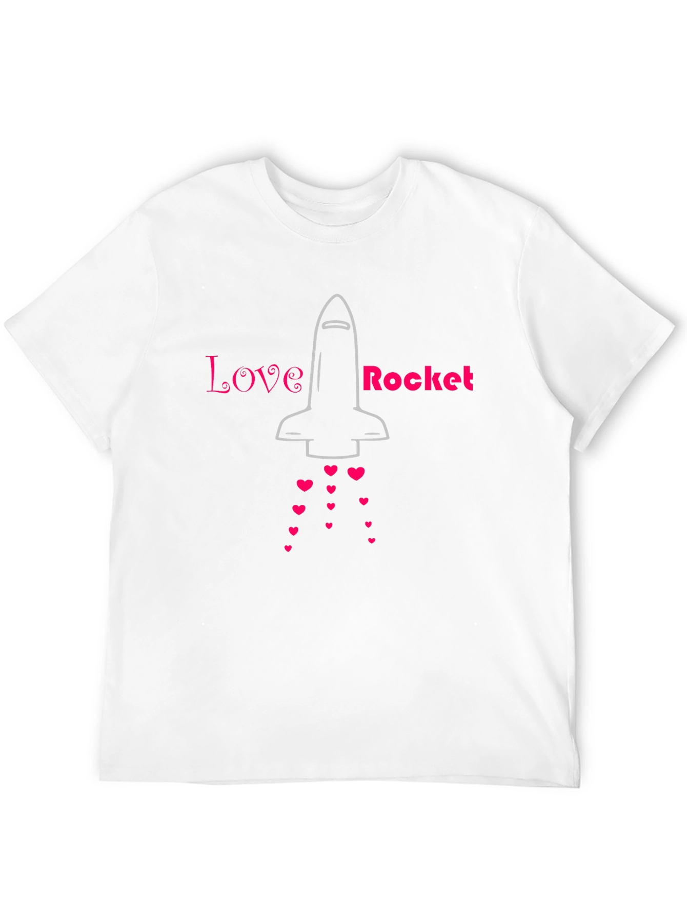 Black Love Rocket Graphic Tee - Black Cotton Blend view 12