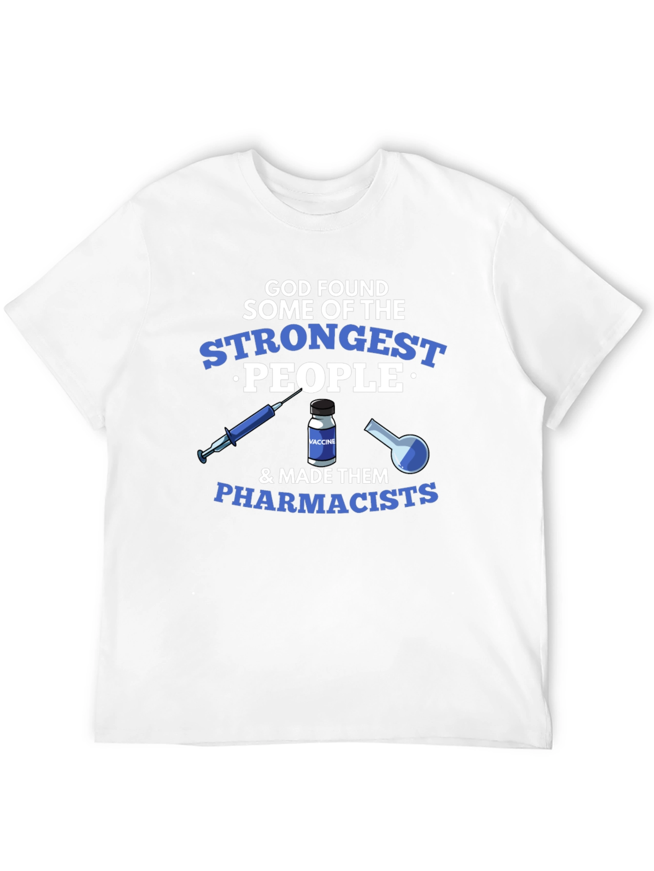 Black Pharmacist Strength T-Shirt - Black Crew Neck view 12