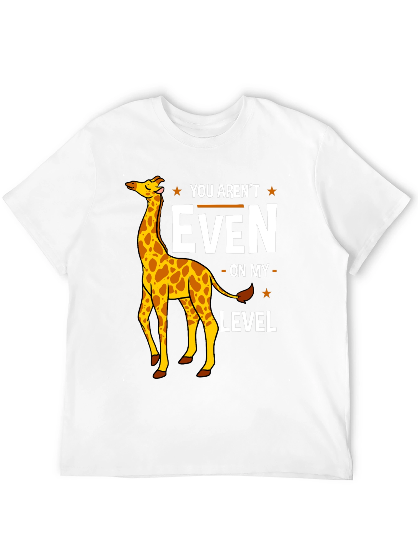 Black Funny Giraffe T-Shirt - You Aren't Even On My Level view 12