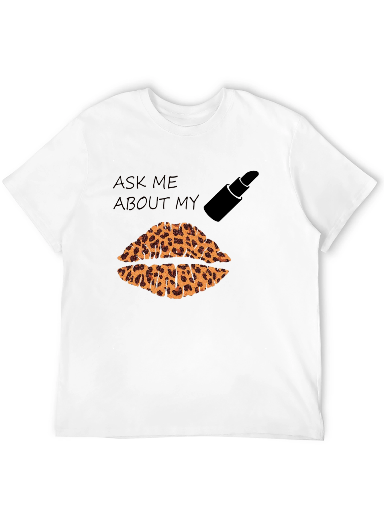 Black Leopard Lips Graphic T-Shirt view 12