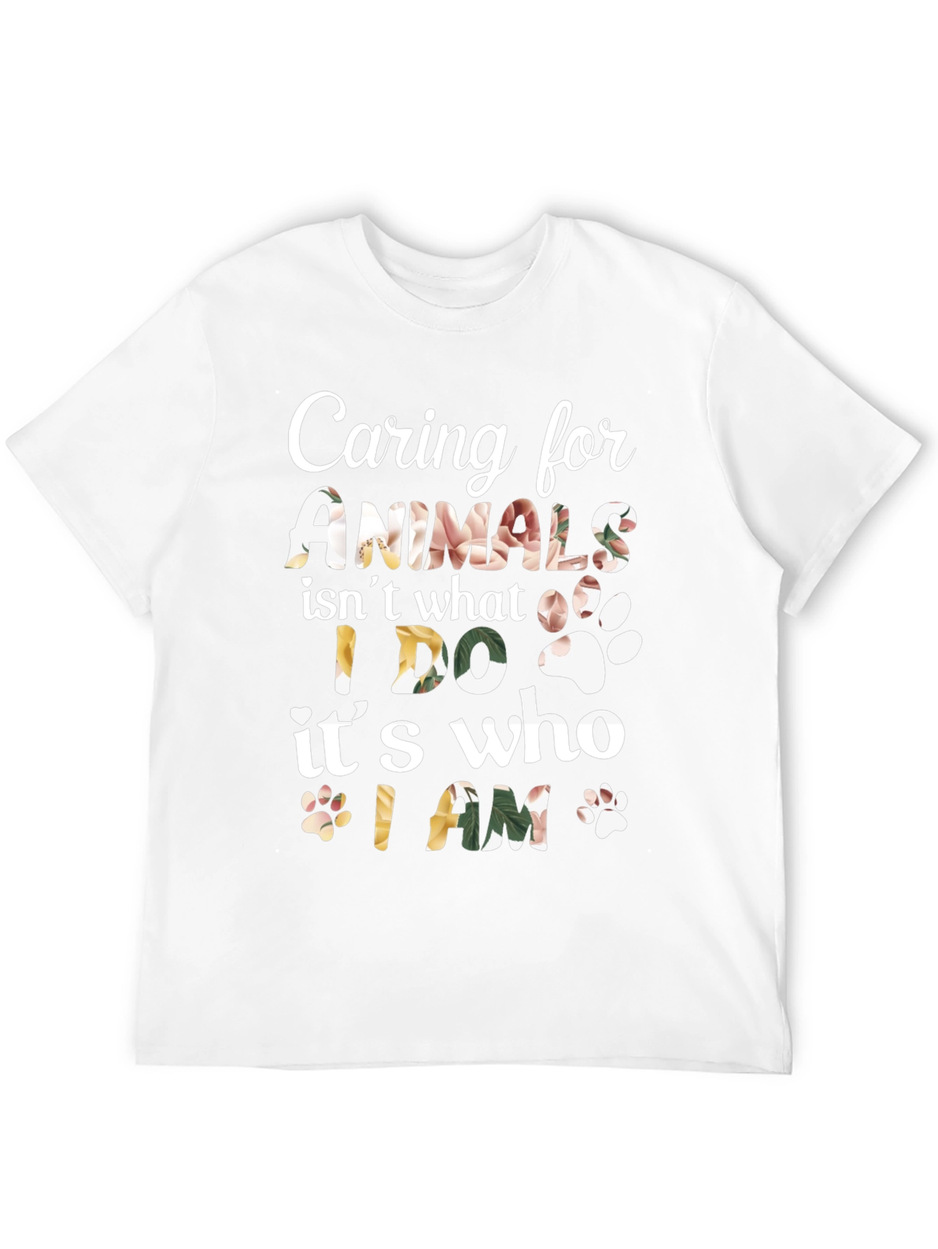 Black Caring for Animals Floral Print T-Shirt view 12