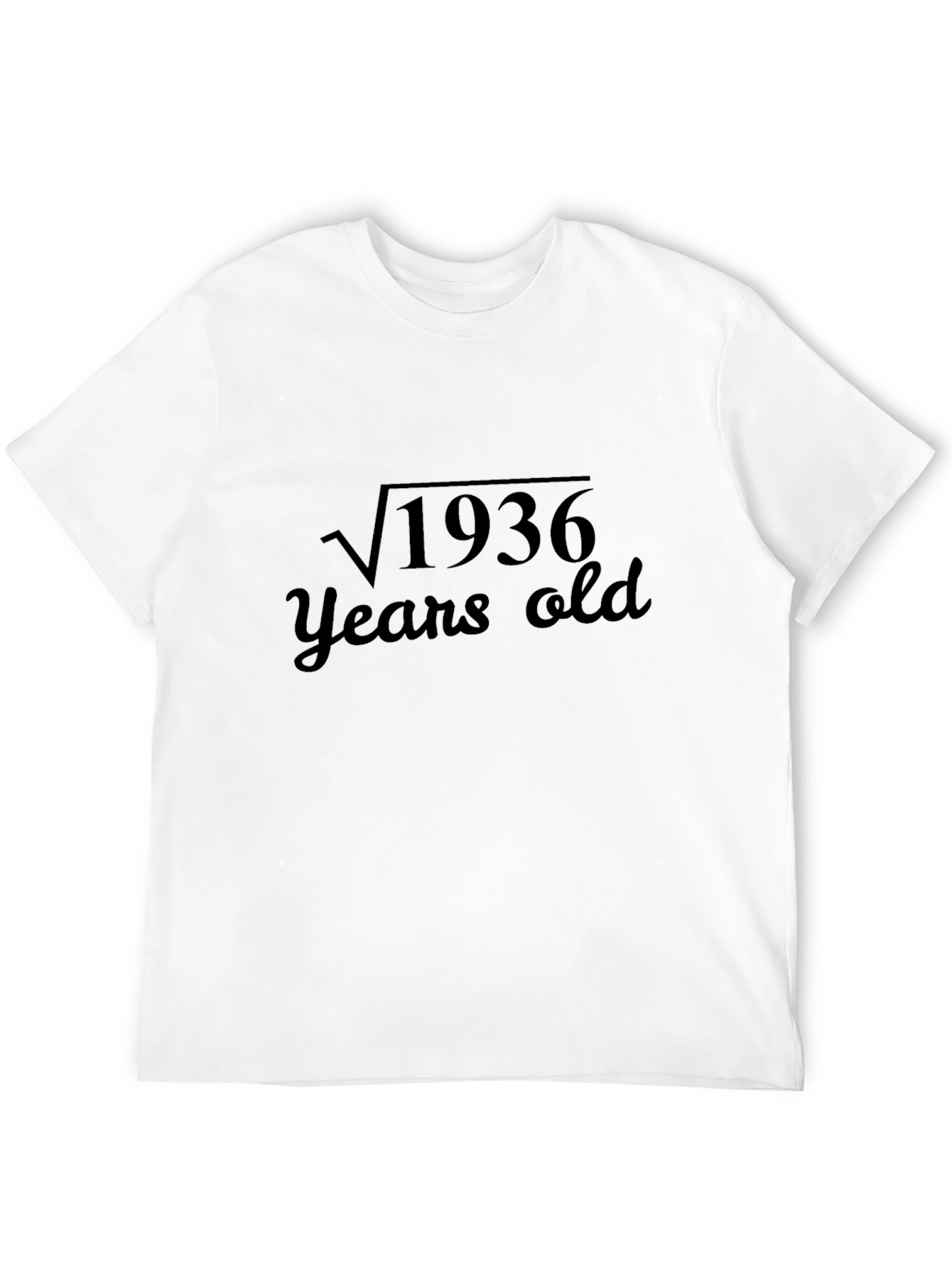 Black Math Humor T-Shirt: Square Root of 1936 Years Old view 12