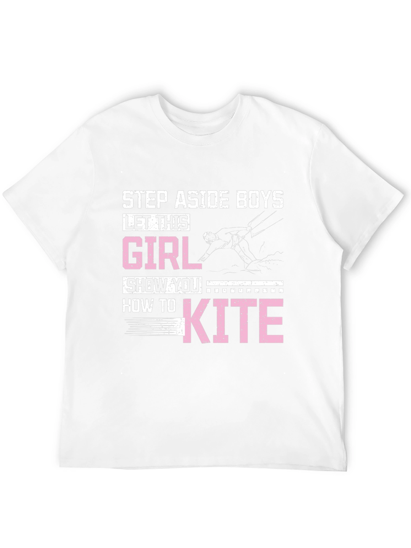 Black Girl Kiteboarding Graphic T-Shirt view 12