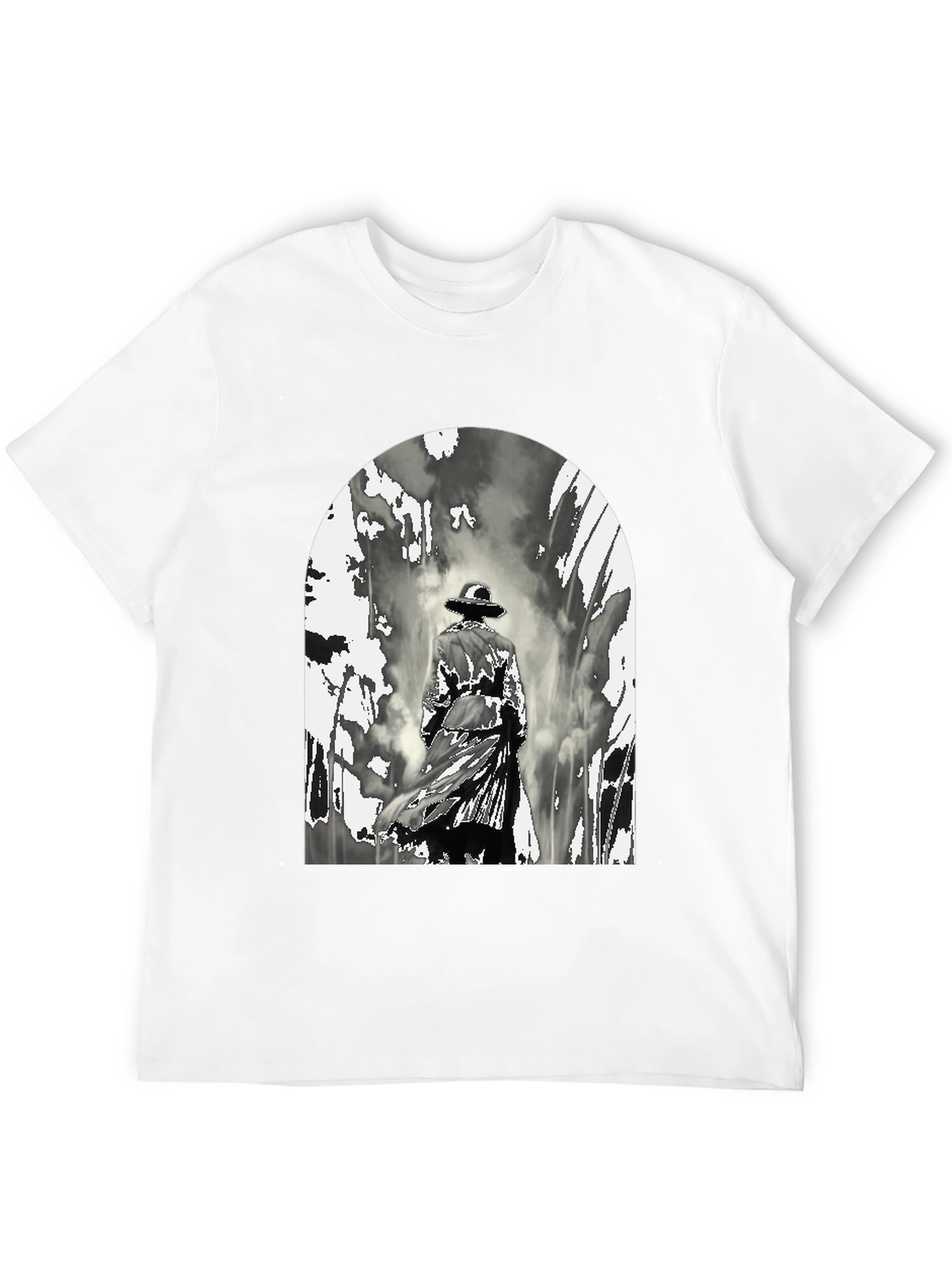 Black Noir Detective Graphic T-Shirt view 12