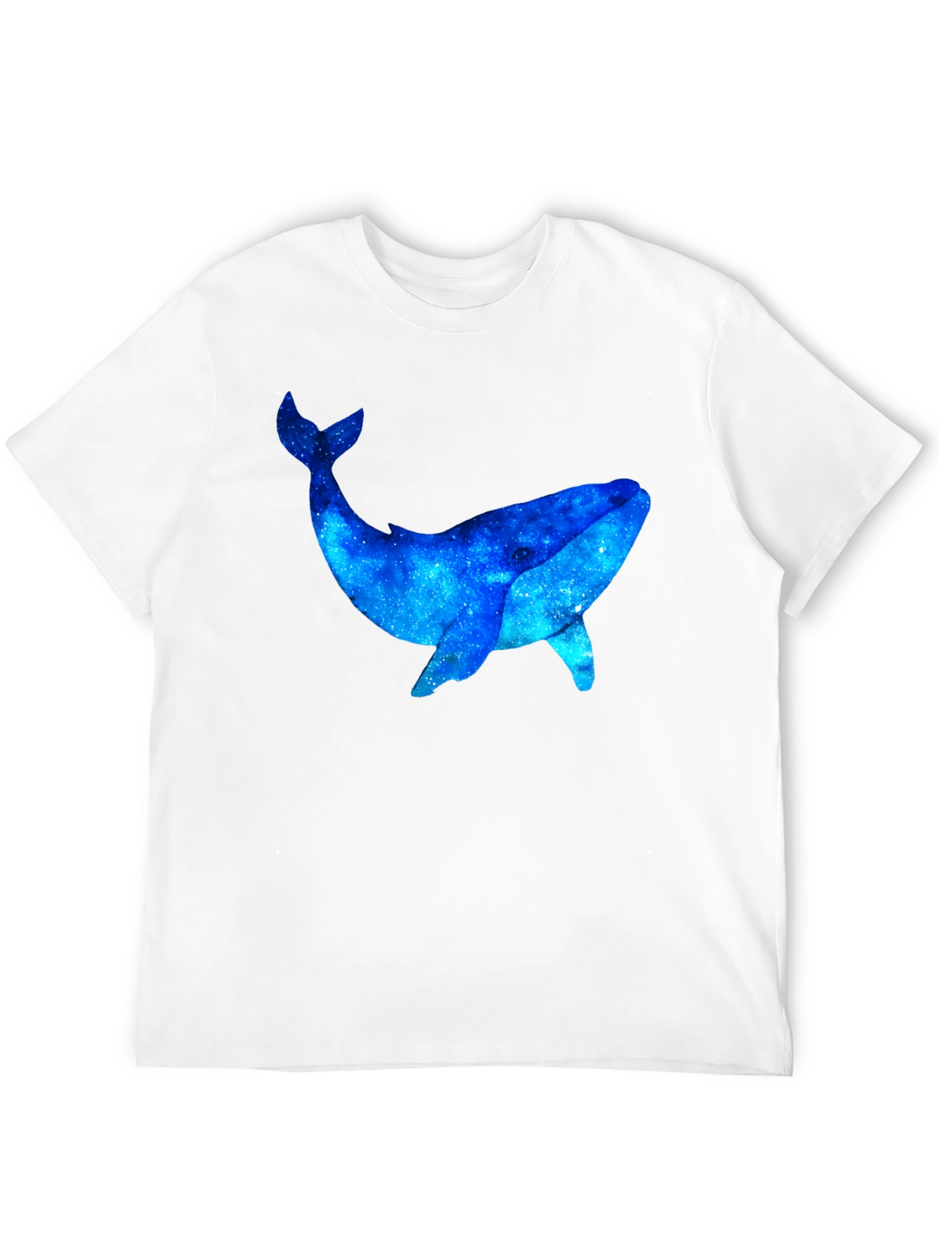 Black Cosmic Whale Graphic Black T-Shirt view 12