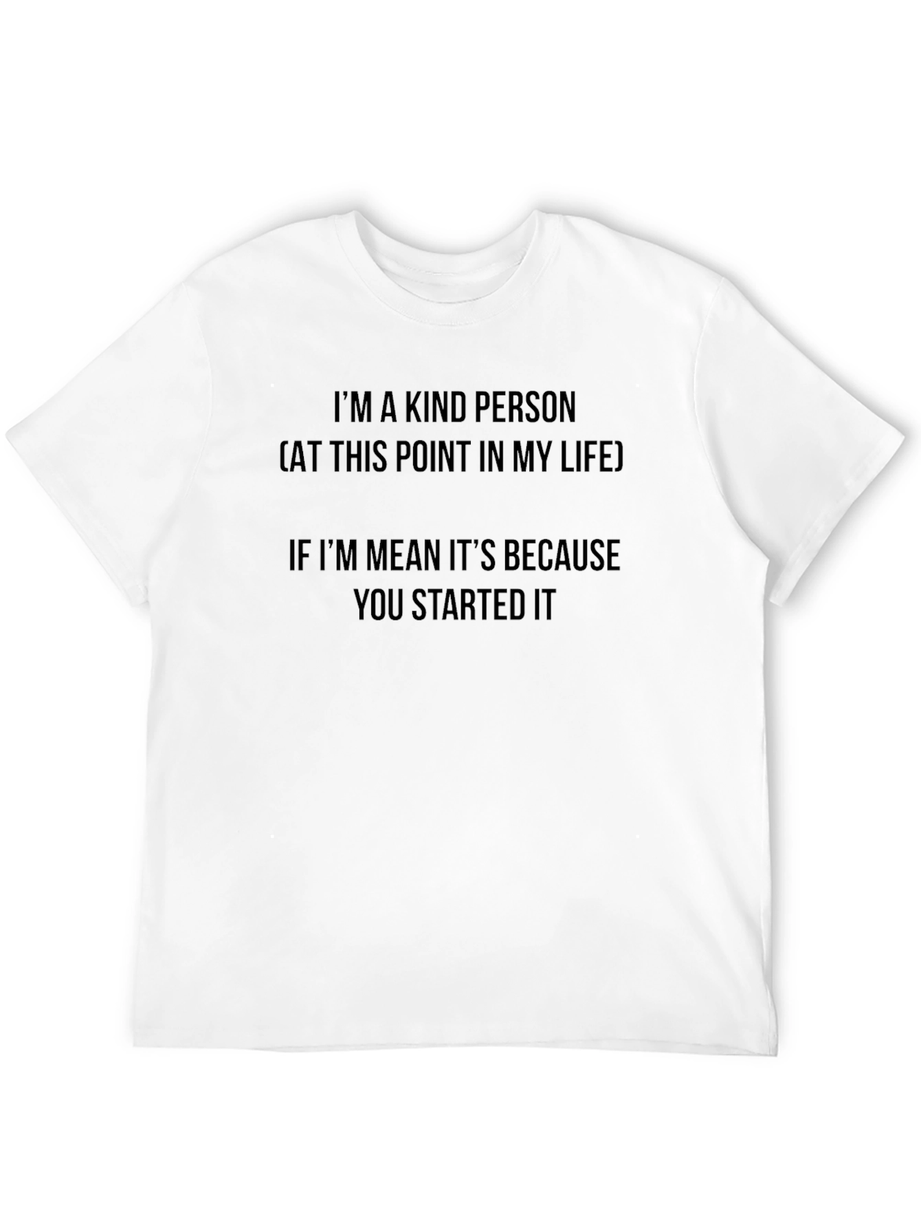 Black Kind Person T-Shirt - Funny Sarcastic Graphic Tee view 12