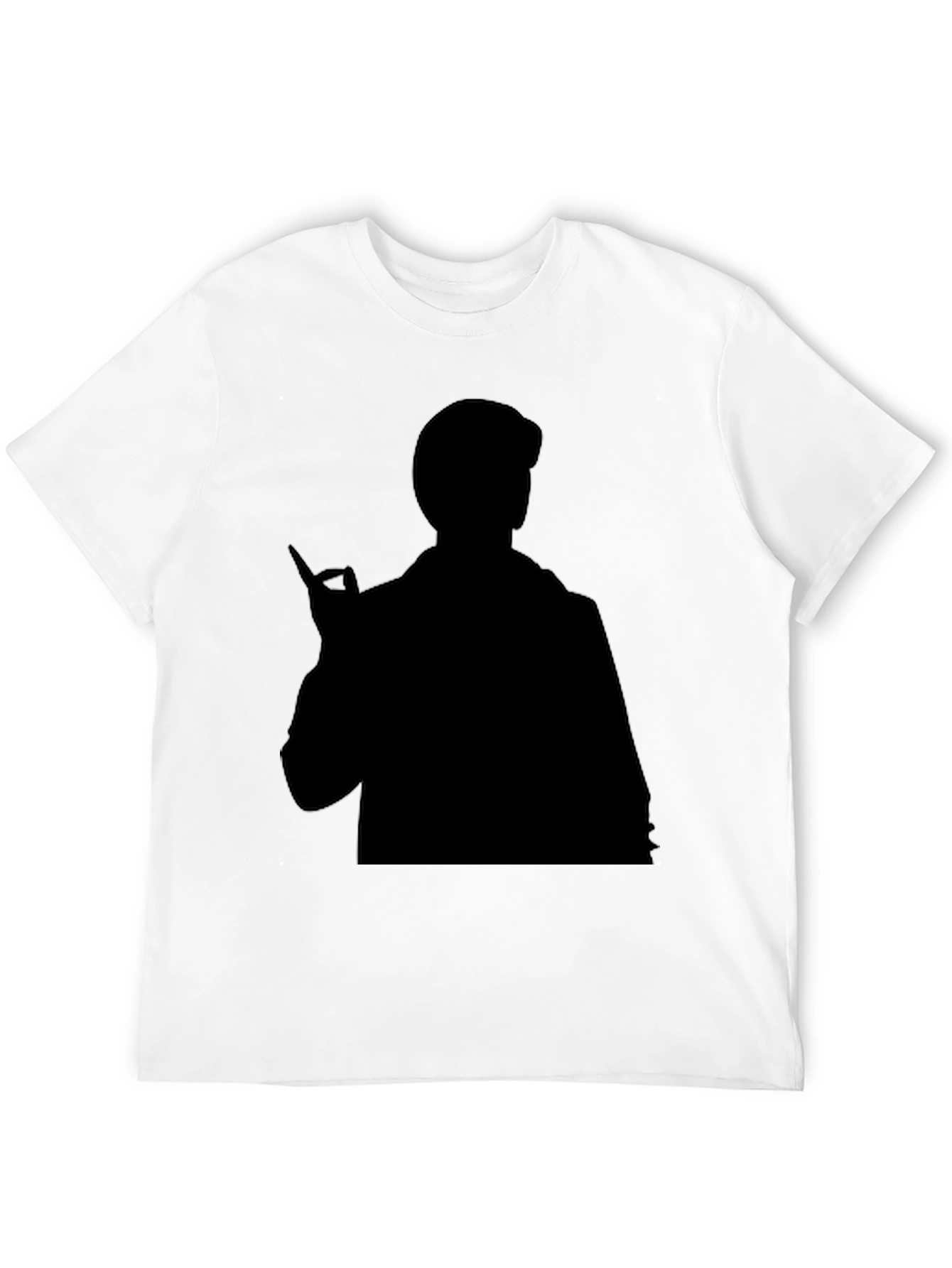 Black Silhouette Graphic Tee - Men's Black T-Shirt view 12