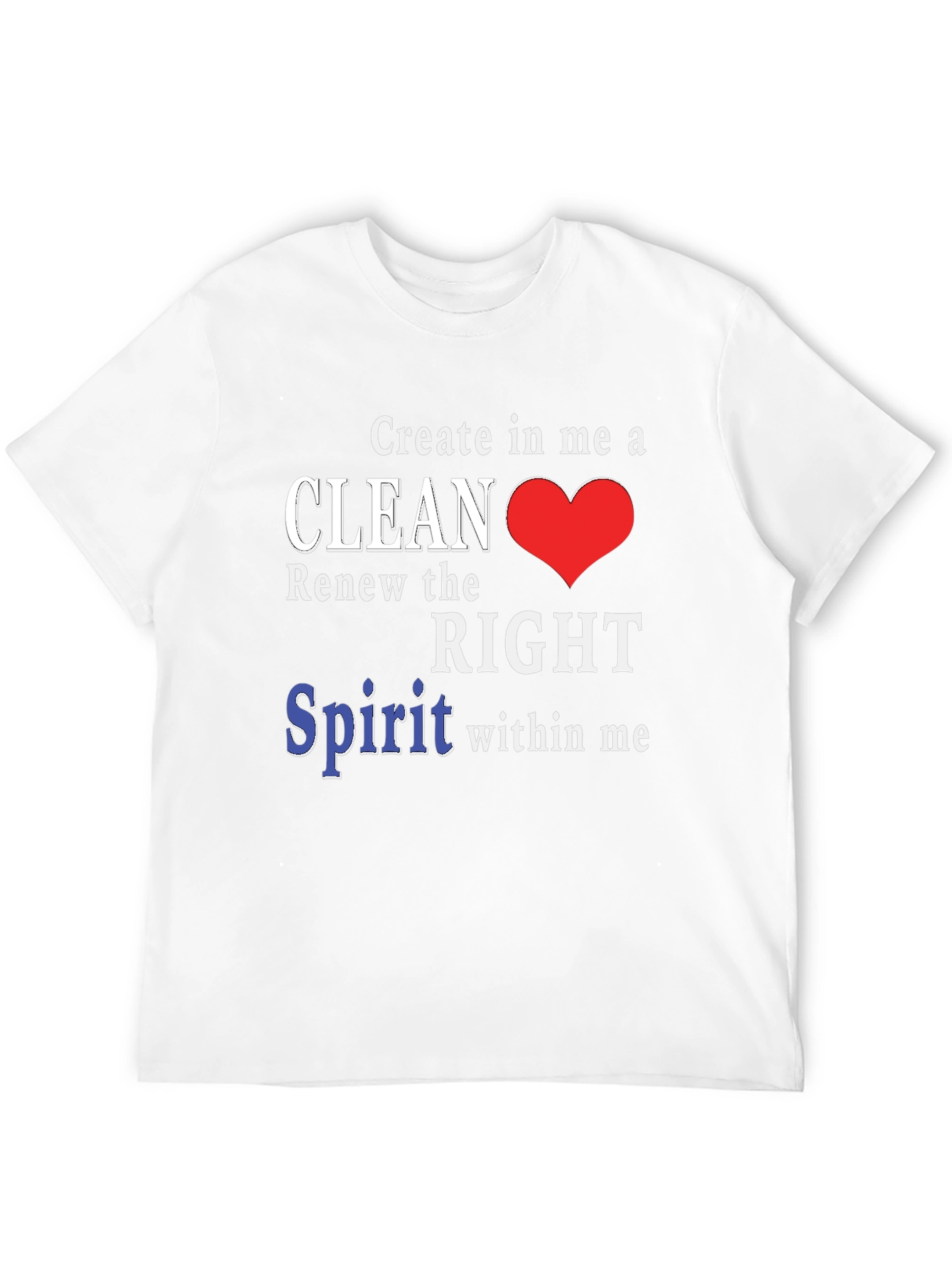 Black Clean Heart T-Shirt - Christian Inspired Design view 12