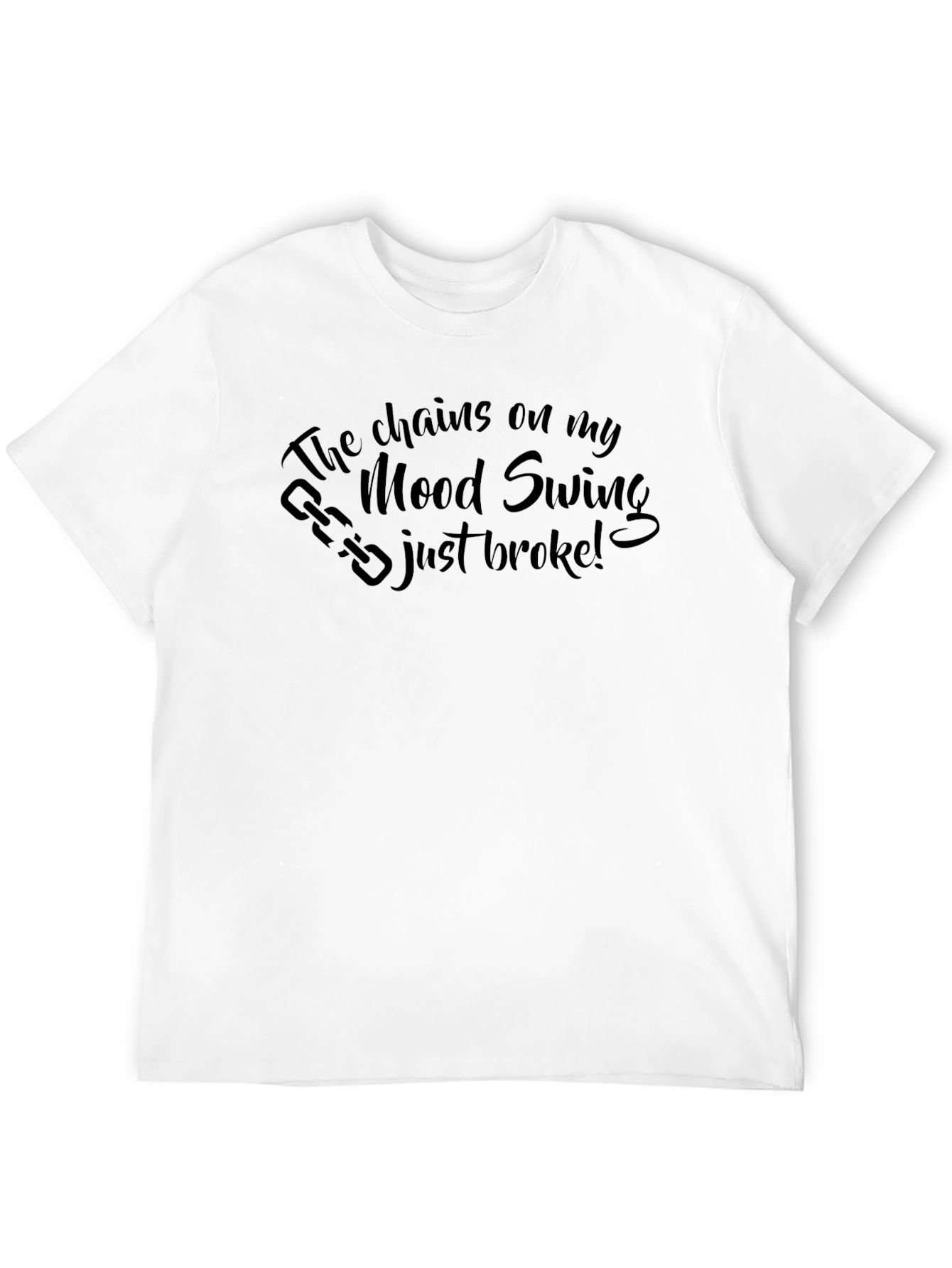 Black Mood Swing T-Shirt - Funny Graphic Tee view 12