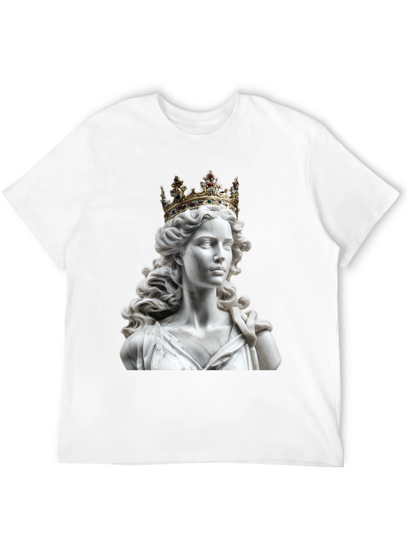 Black Statue Queen Graphic Tee - Regal Style view 12
