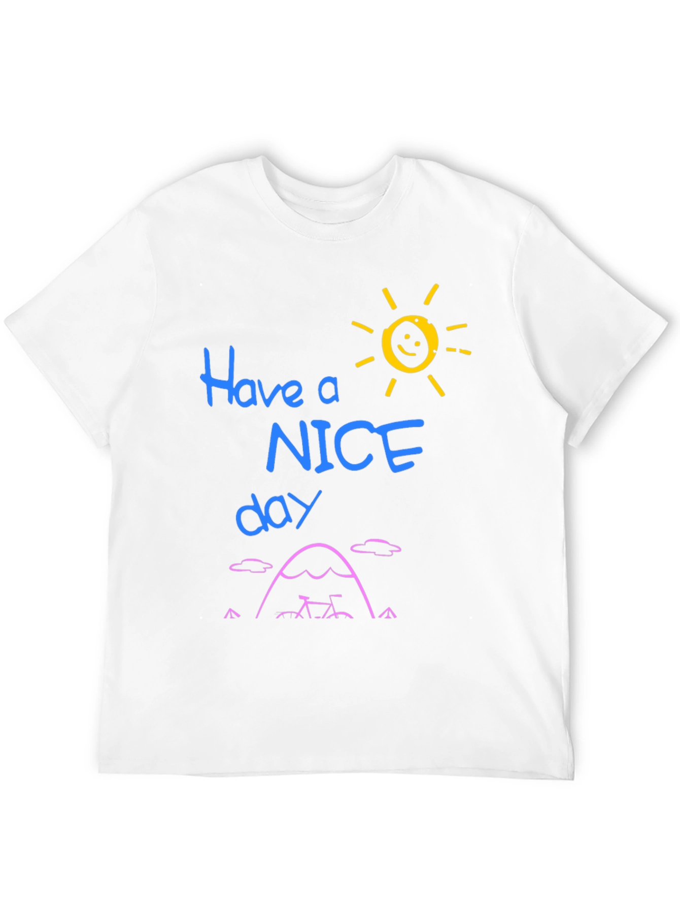Black Have a Nice Day Graphic Tee - Black view 12