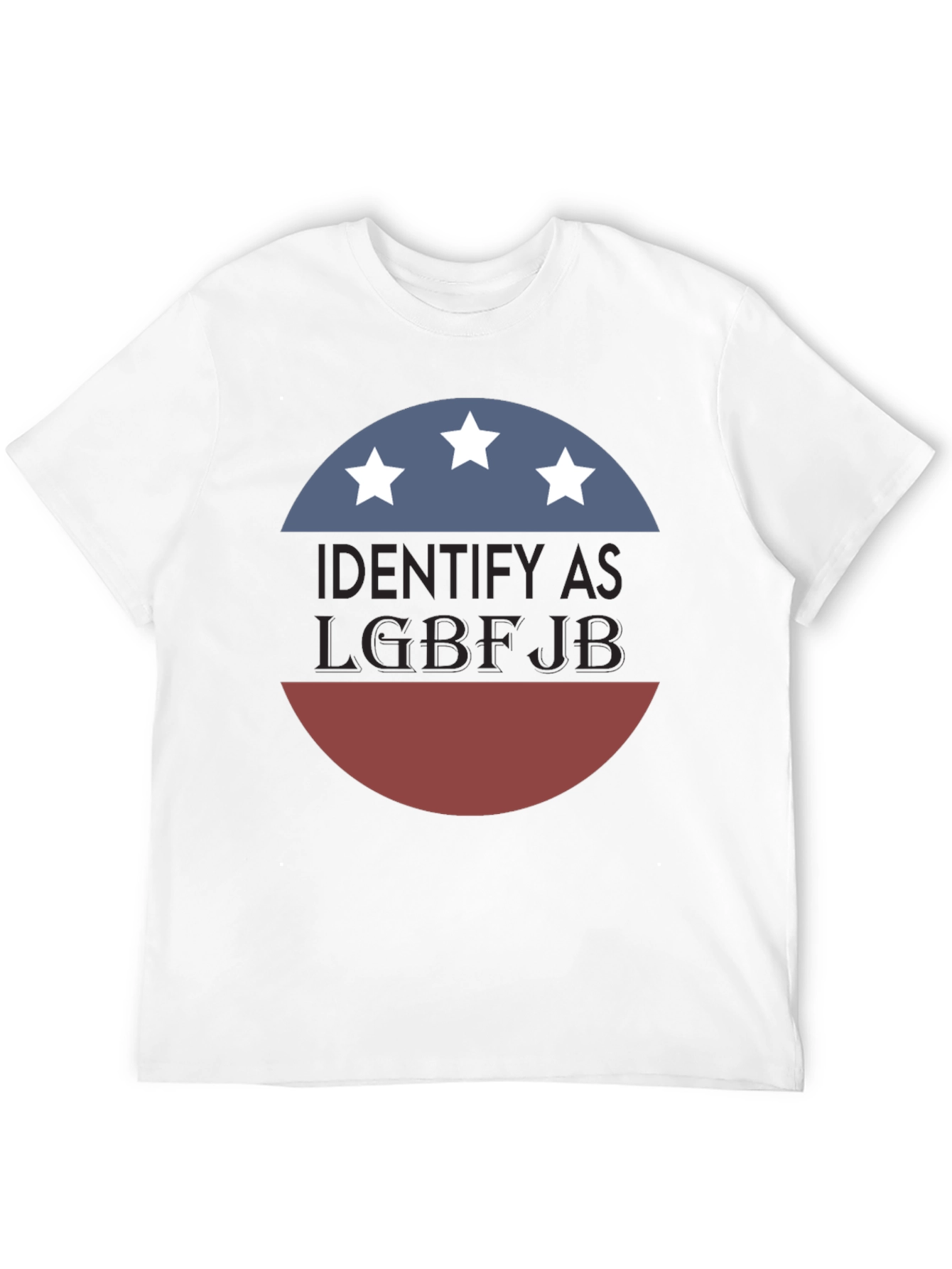 Black Identify As LGBFJB T-Shirt view 12