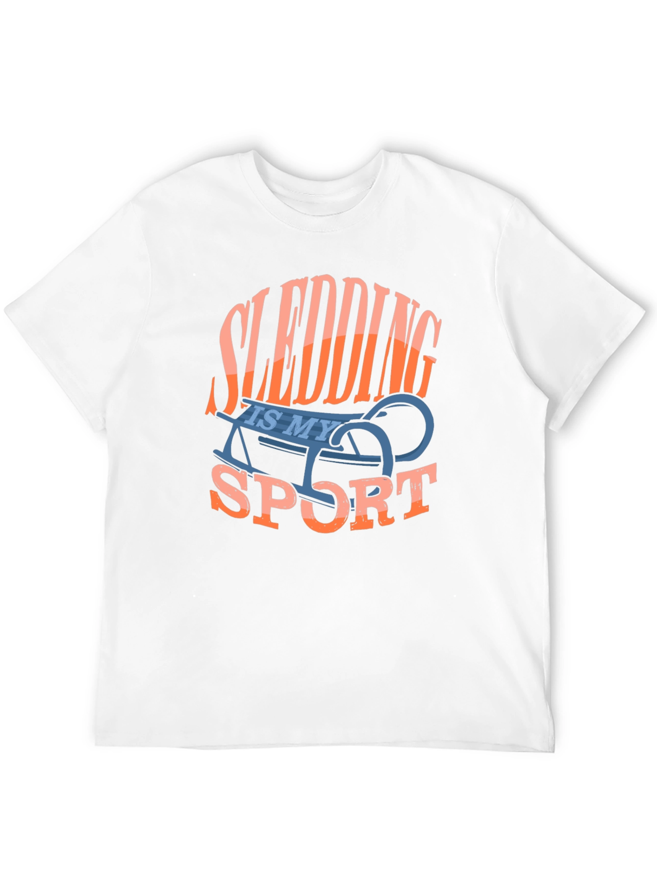 Black Sledding Is My Sport Graphic Tee view 12