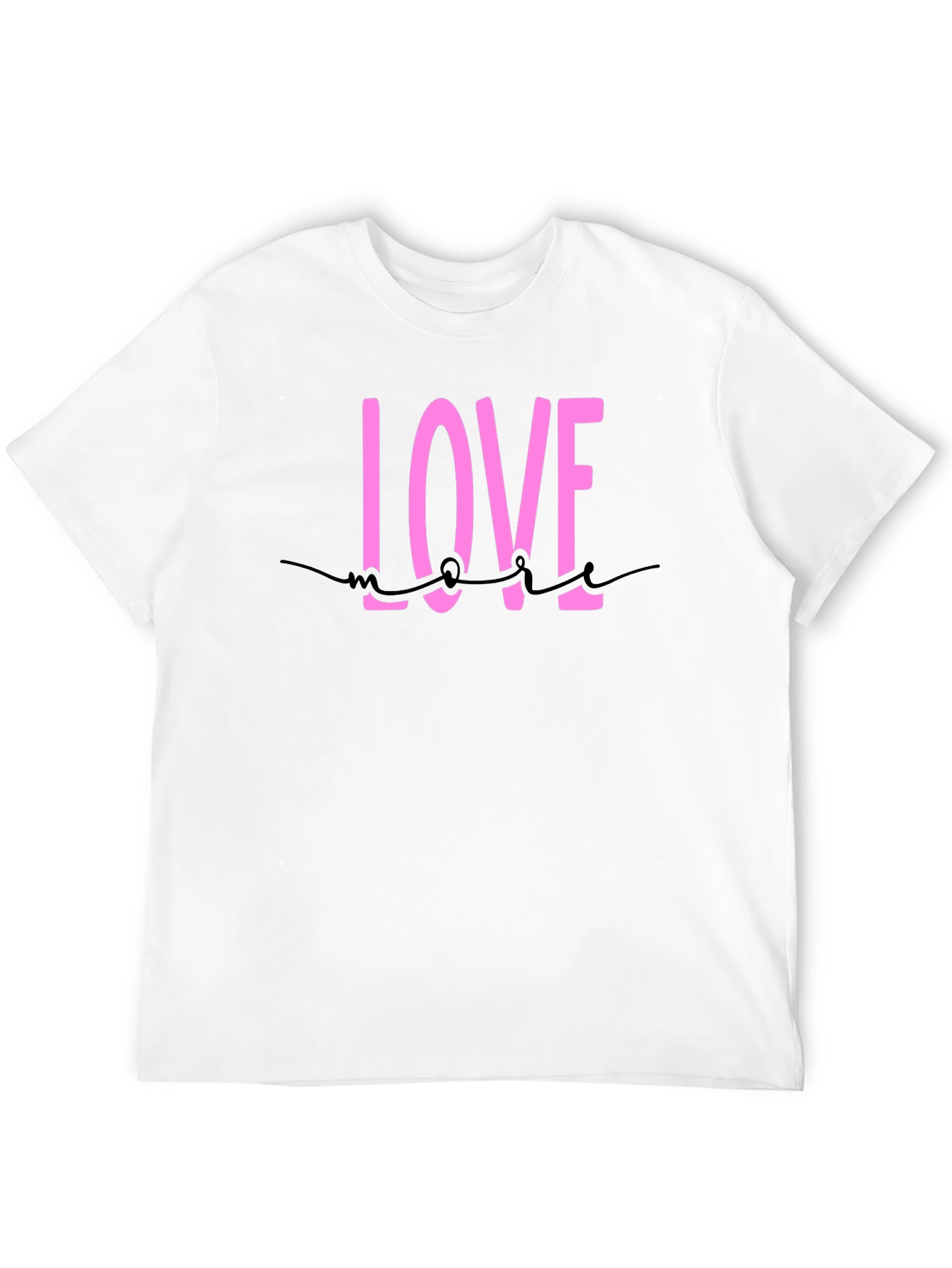 Black Love More Black Cotton Graphic Tee view 12
