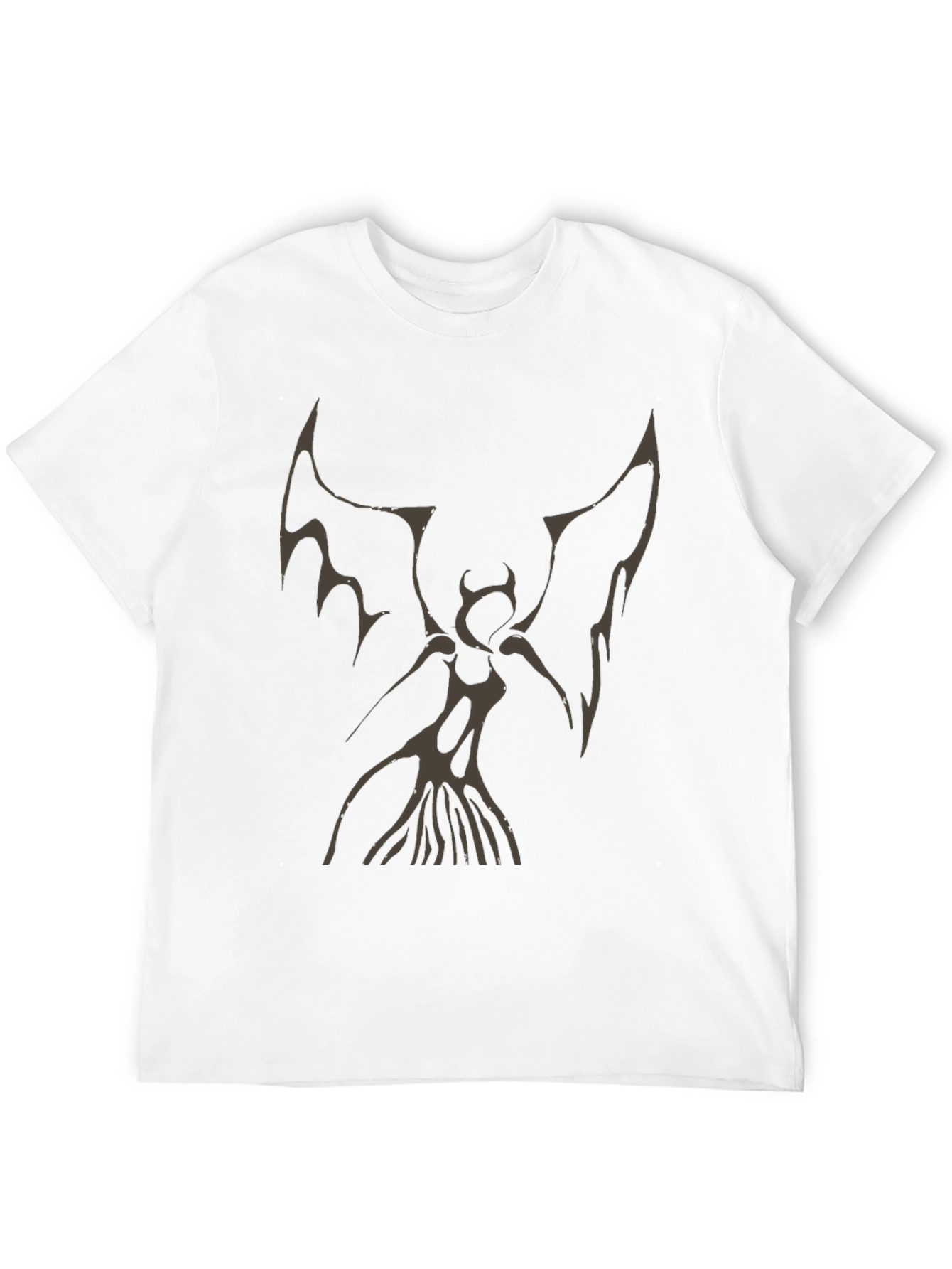 Black Dark Angel Graphic Print Tee view 12