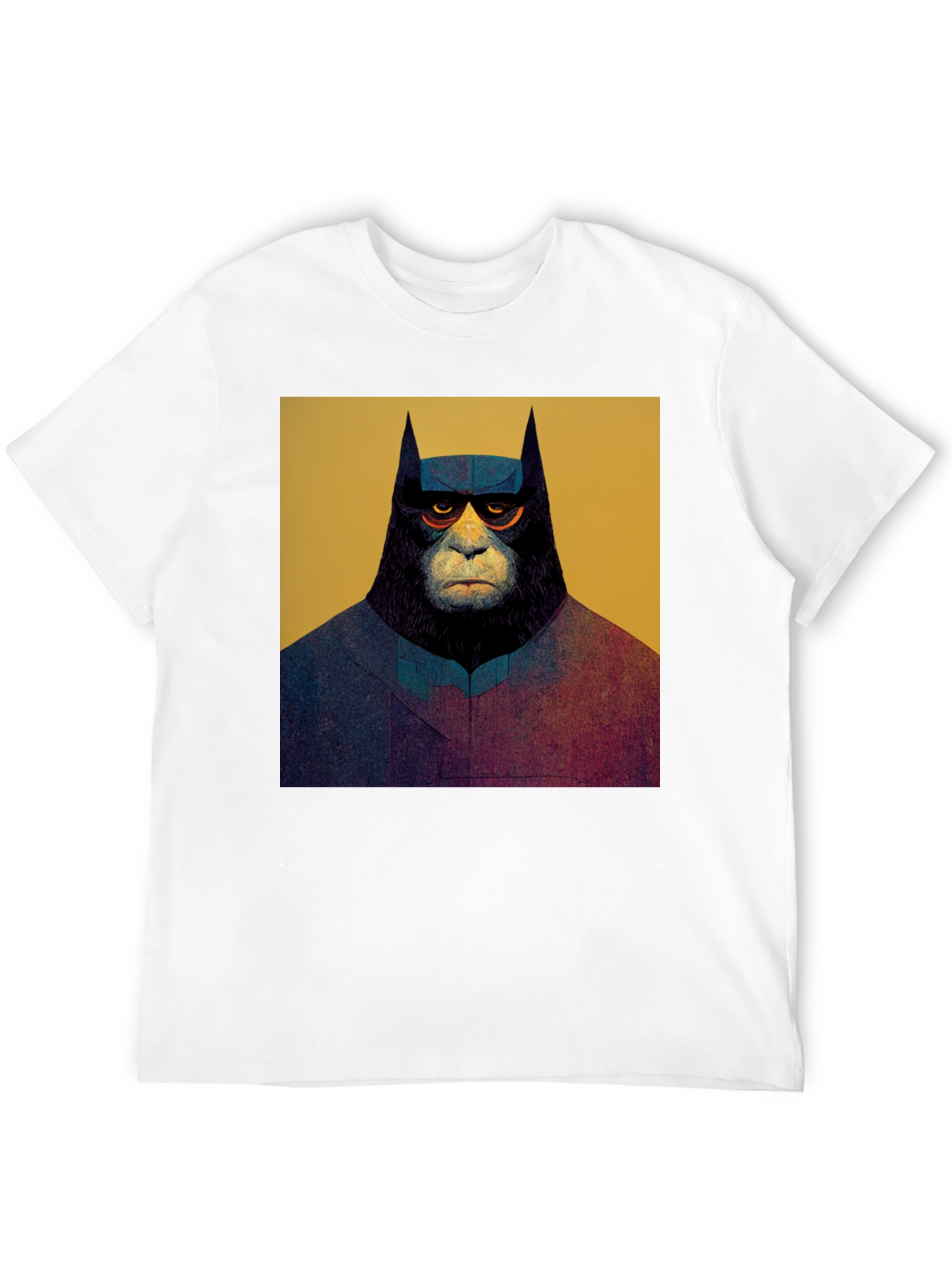 Black Batman Ape Graphic Tee - Black view 12