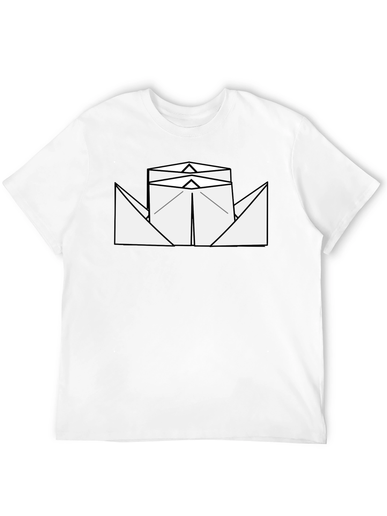 Black Paper Boat Graphic Tee - Black view 12
