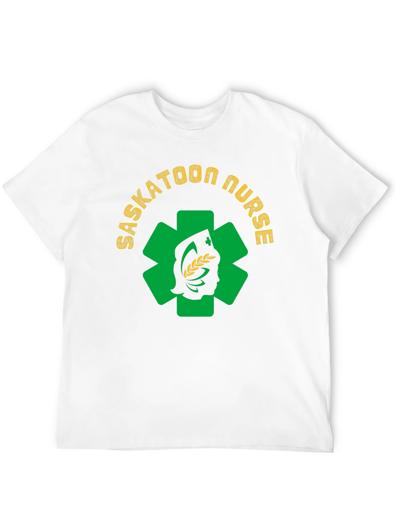 Saskatoon Nurse Graphic Tee - Black Cotton T-Shirt - 12