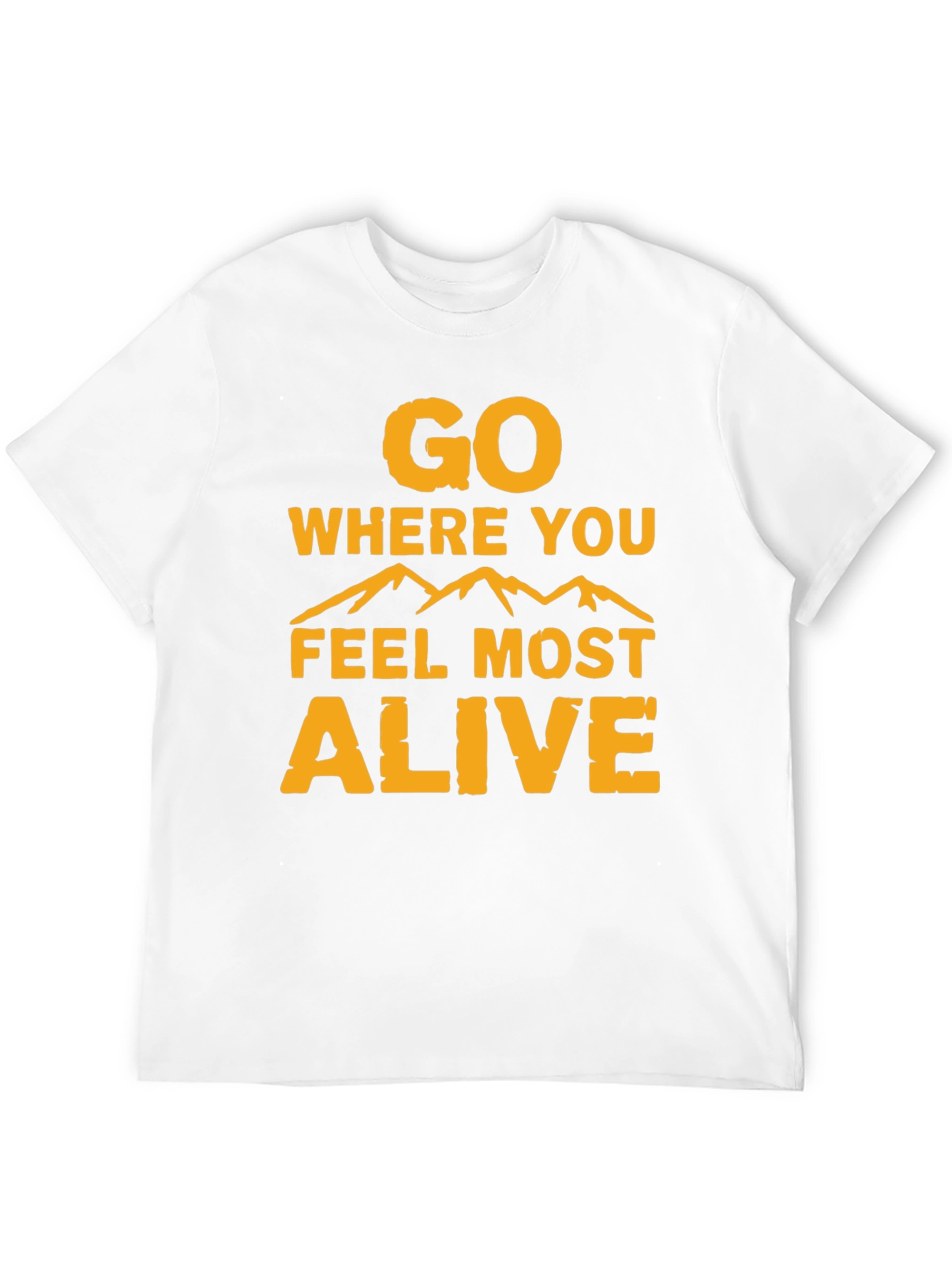 Black Go Where You Feel Most Alive Graphic Tee view 12