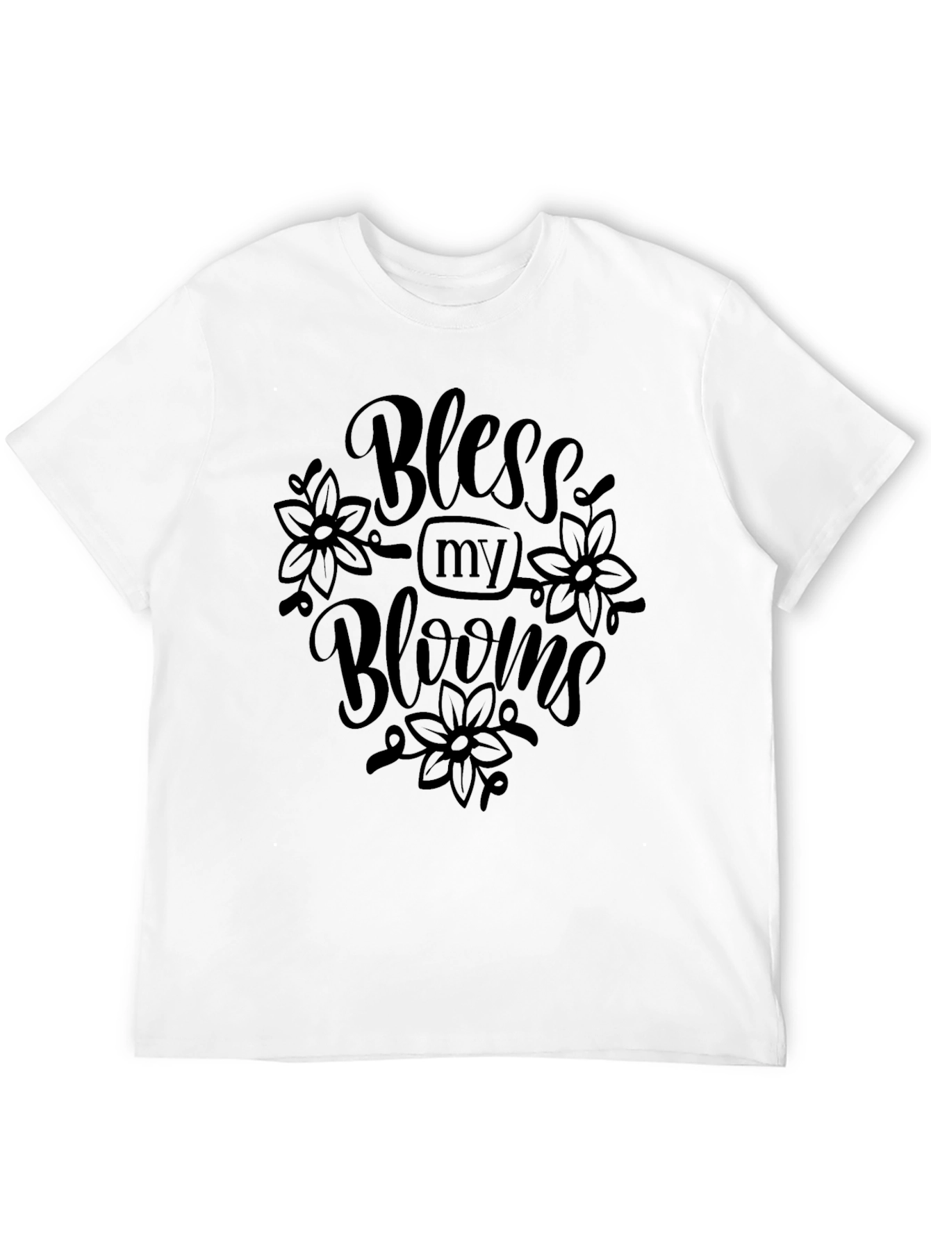 Bless My Blooms Black Graphic Tee - 12