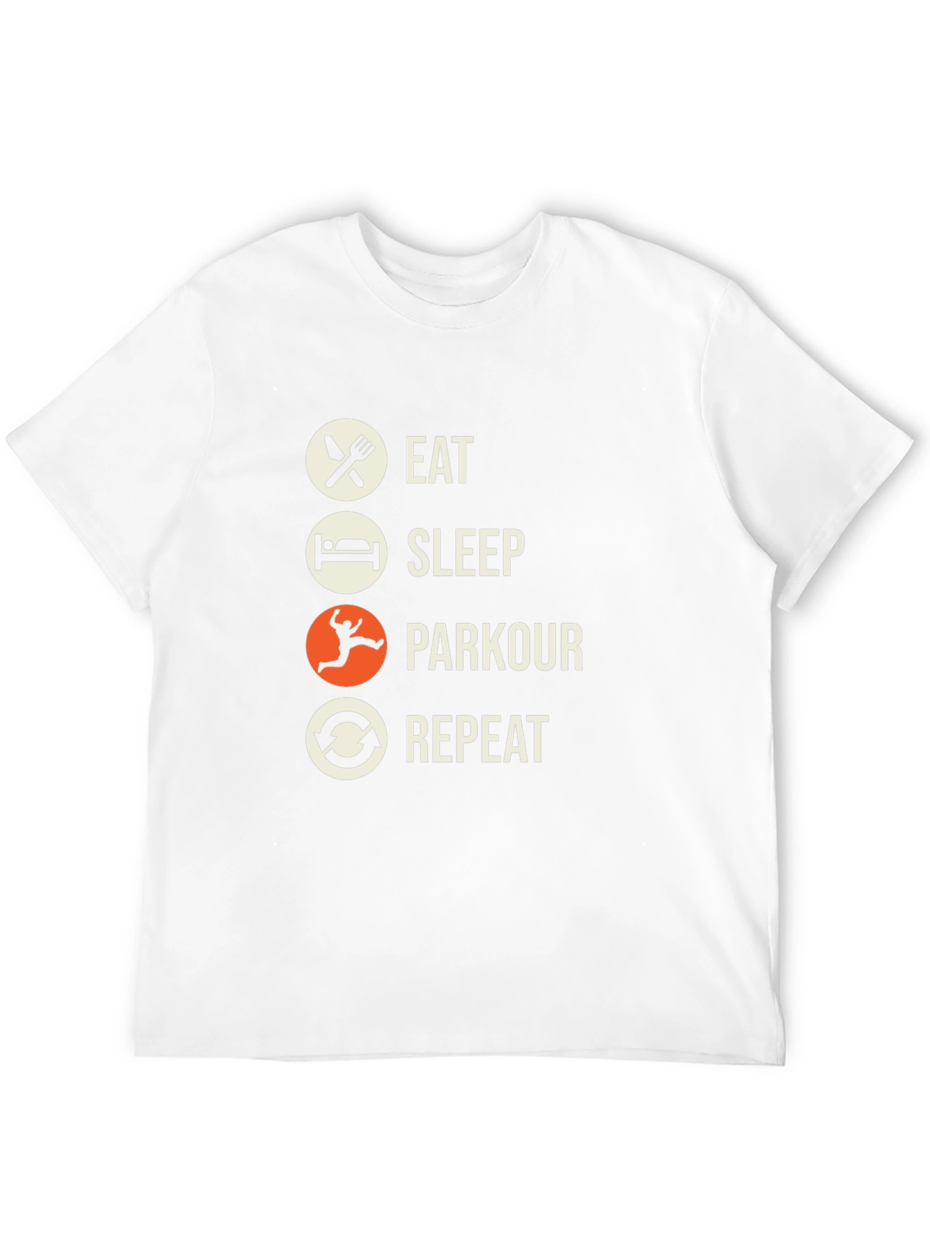 Black Eat Sleep Parkour Repeat T-Shirt view 12