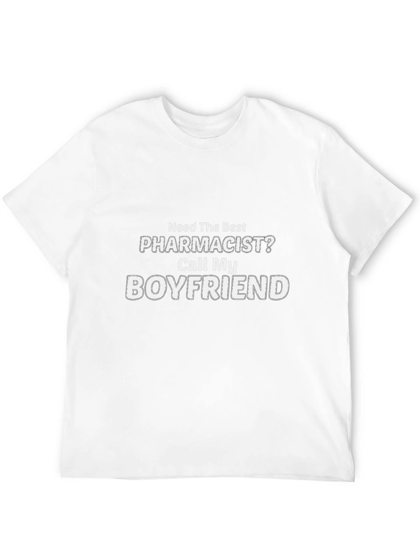 Black Pharmacist Boyfriend T-Shirt - Funny Gift for Pharmacist's Partner view 12