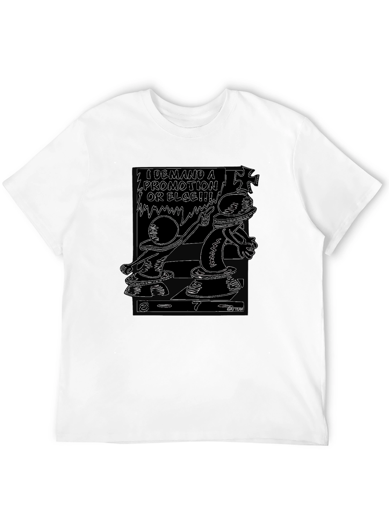 Black Demand A Promotion Black T-Shirt view 12