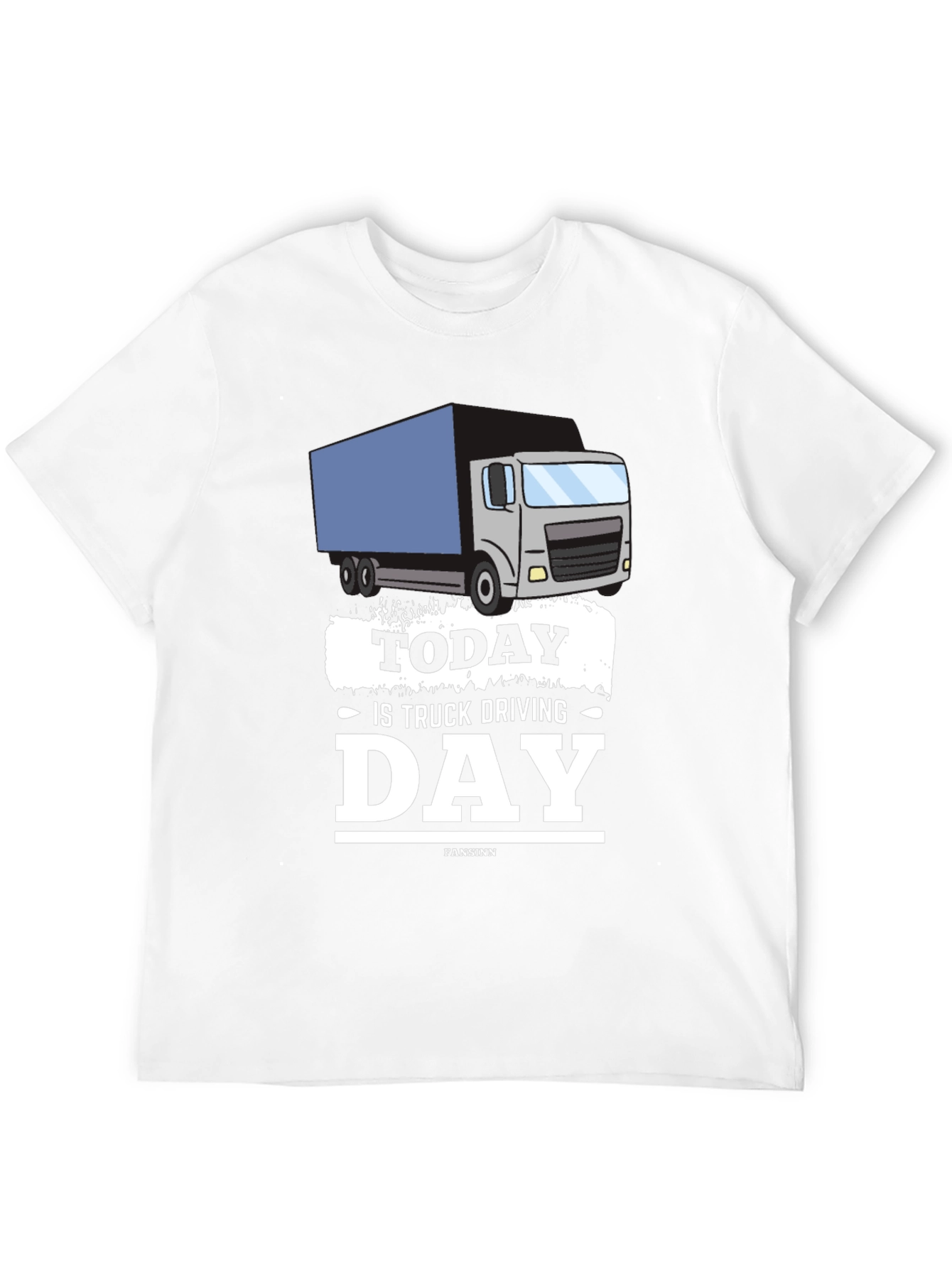 Black Today Is Truck Driving Day T-Shirt view 12
