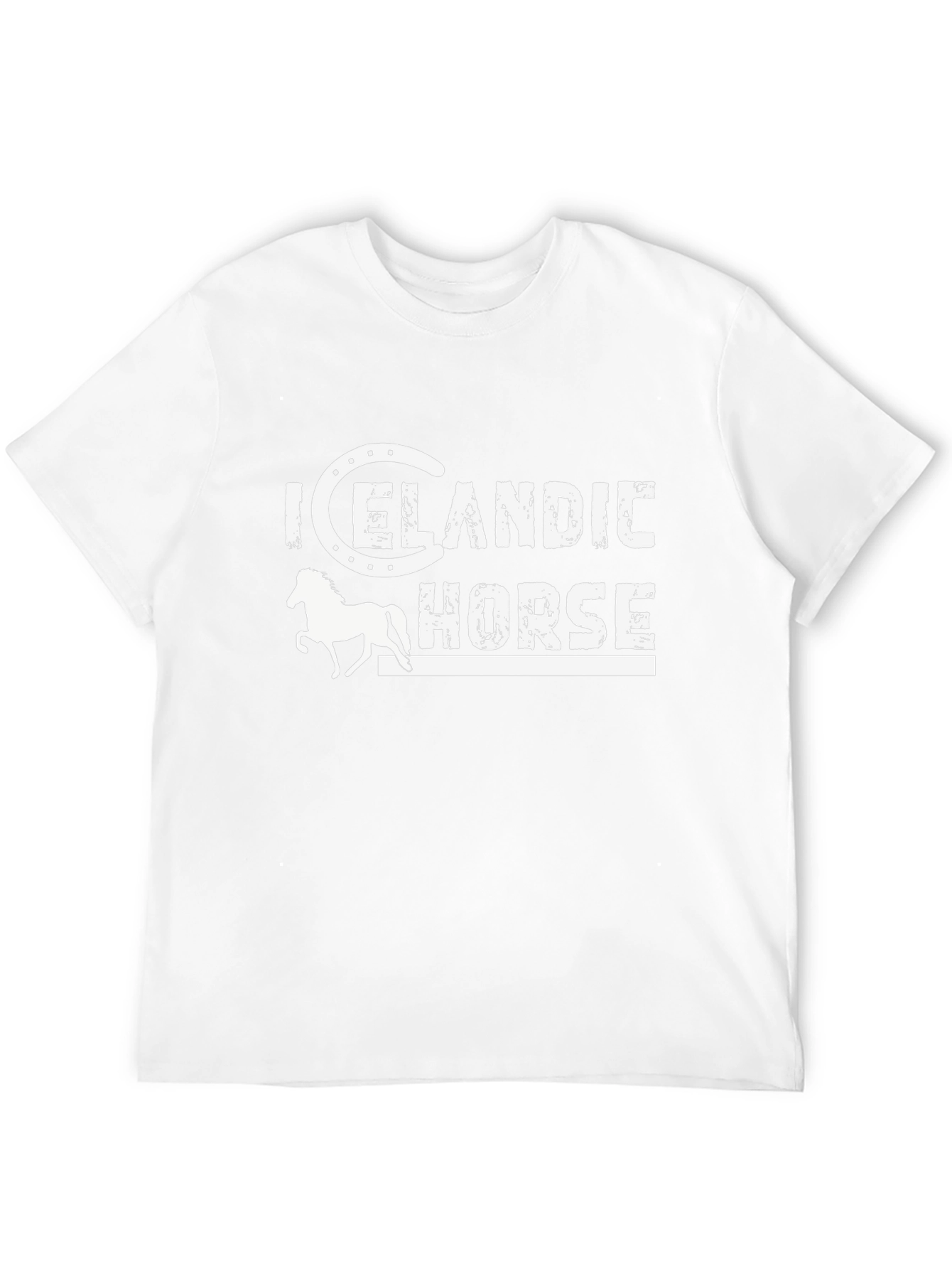 Black Icelandic Horse Graphic T-Shirt view 12