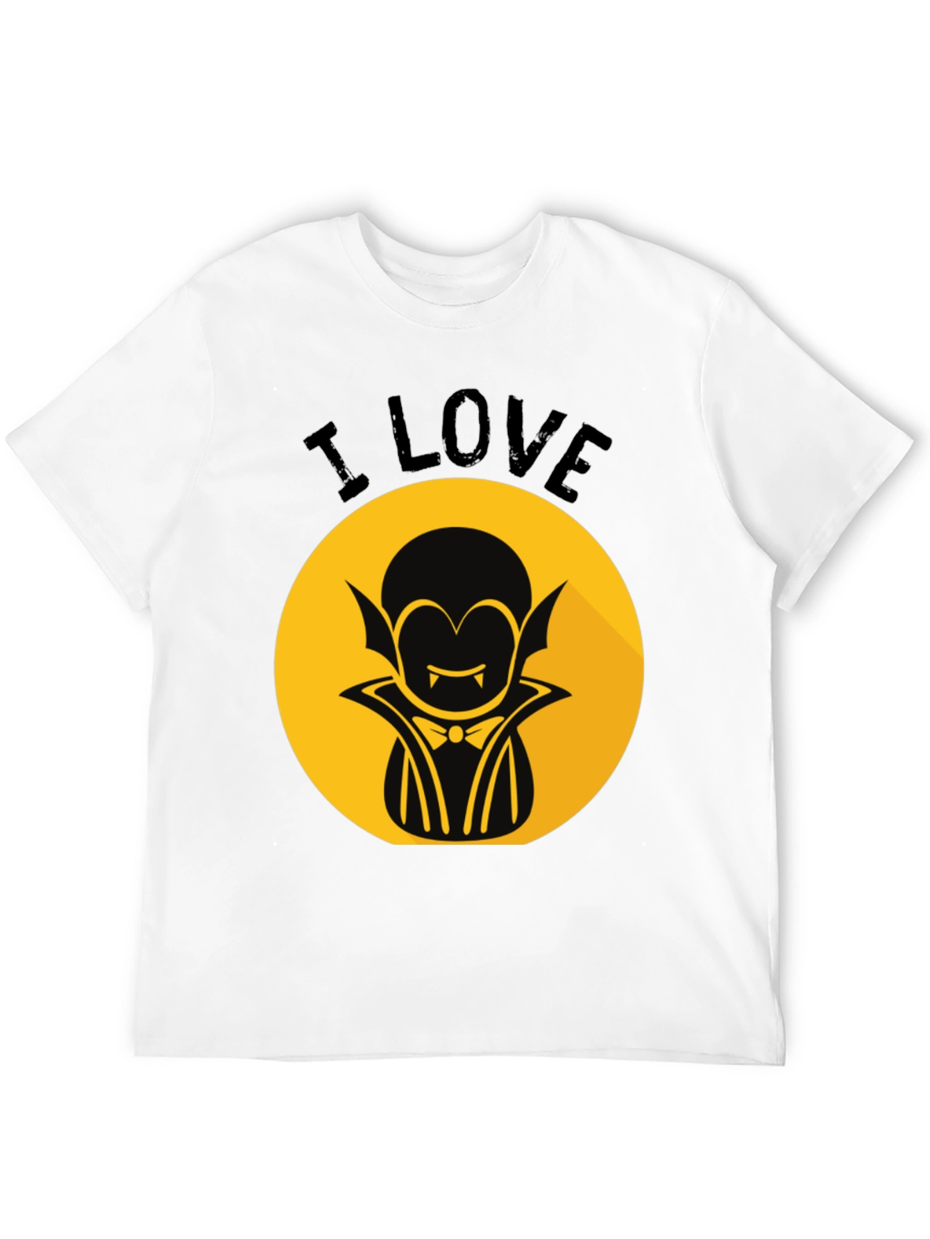 Black I Love Vampire Graphic T-Shirt - Halloween Style view 12
